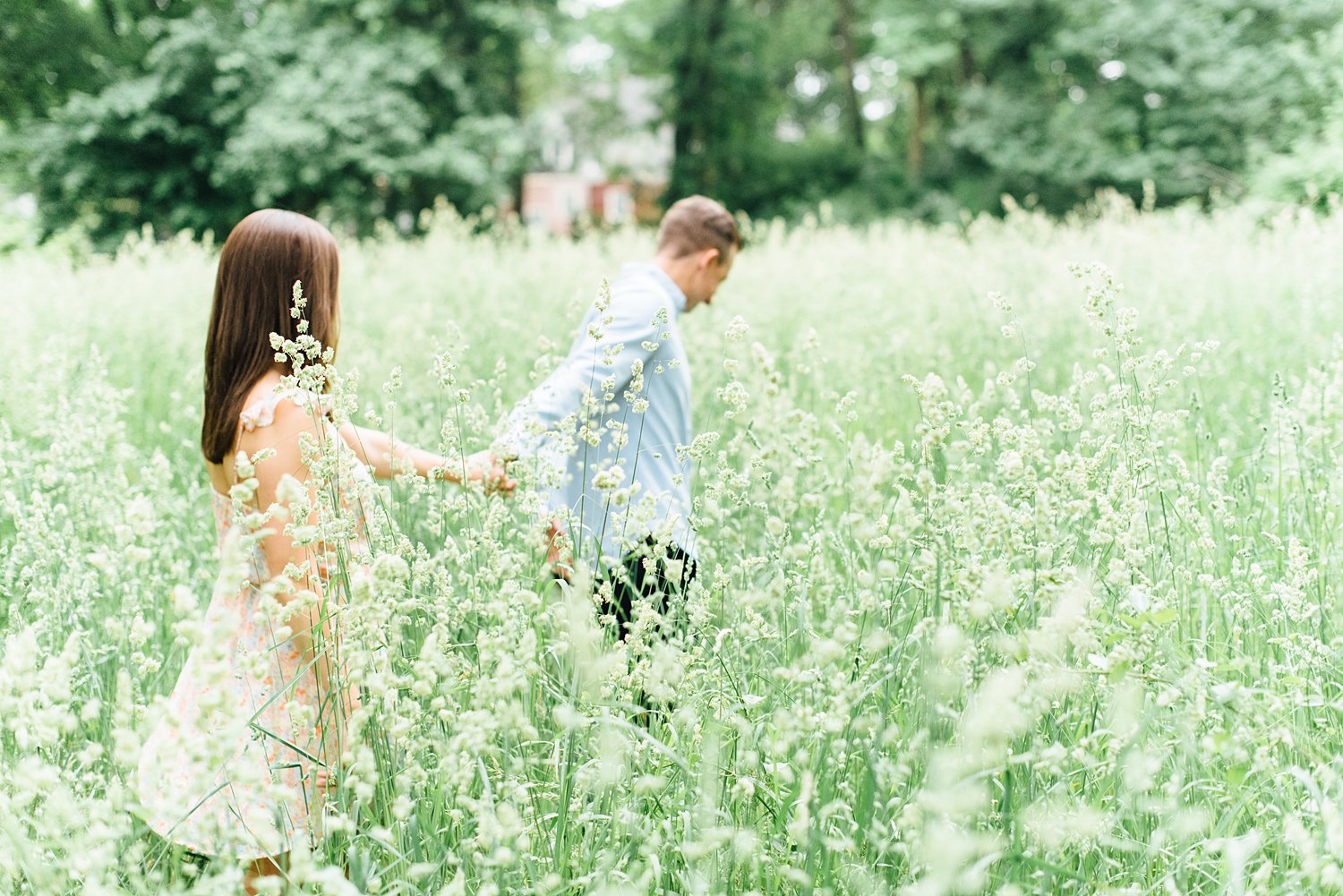Alyssa + Andy - Portico Awbury Arboretum Engagement Session - Maryland Wedding Photography - Alison Dunn Photography photo