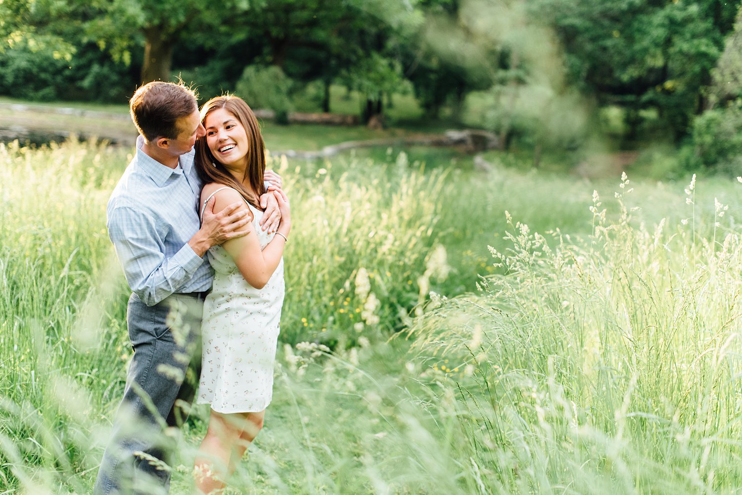 Alyssa + Andy - Portico Awbury Arboretum Engagement Session - Maryland Wedding Photography - Alison Dunn Photography photo