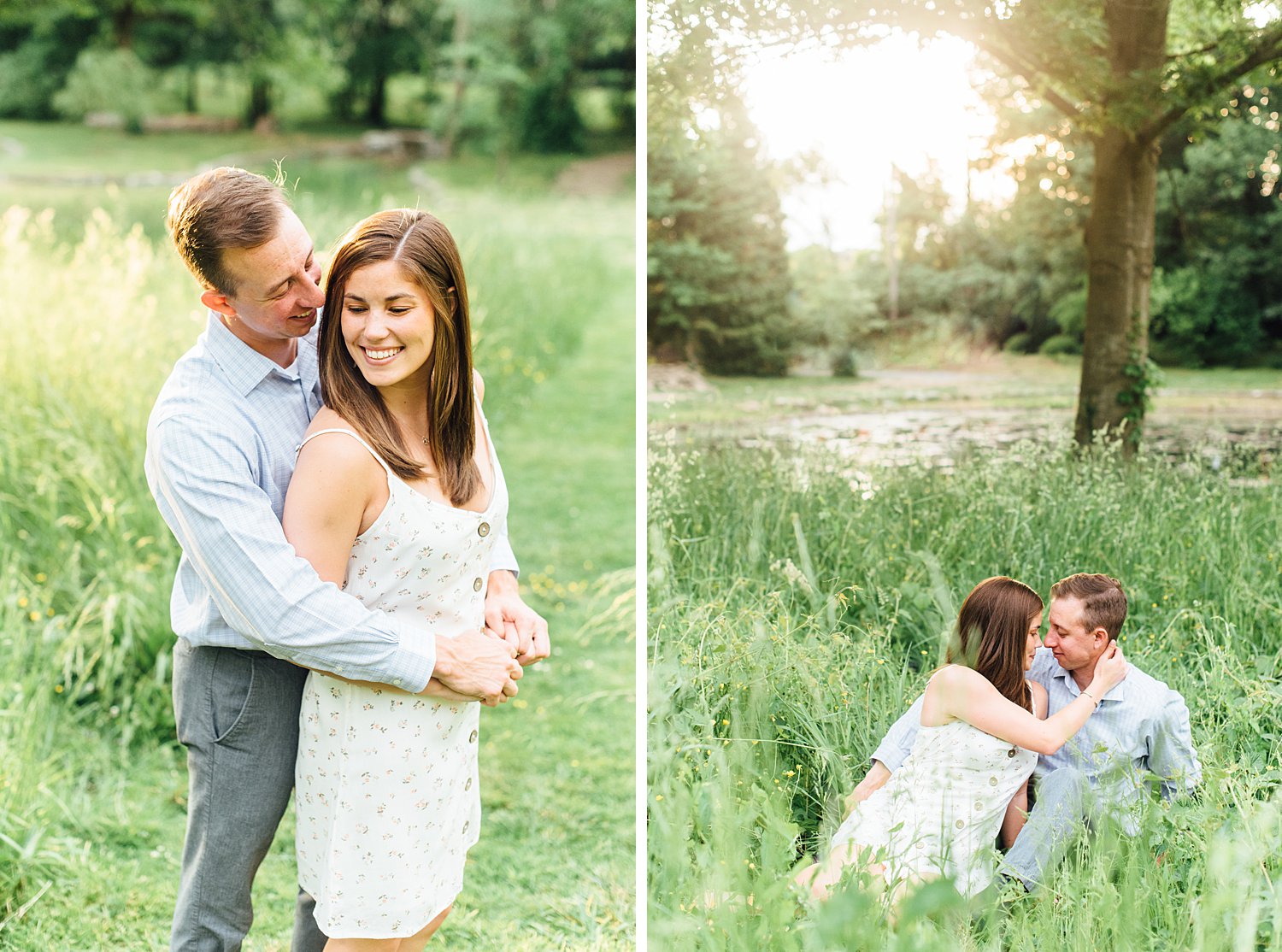 Alyssa + Andy - Portico Awbury Arboretum Engagement Session - Maryland Wedding Photography - Alison Dunn Photography photo