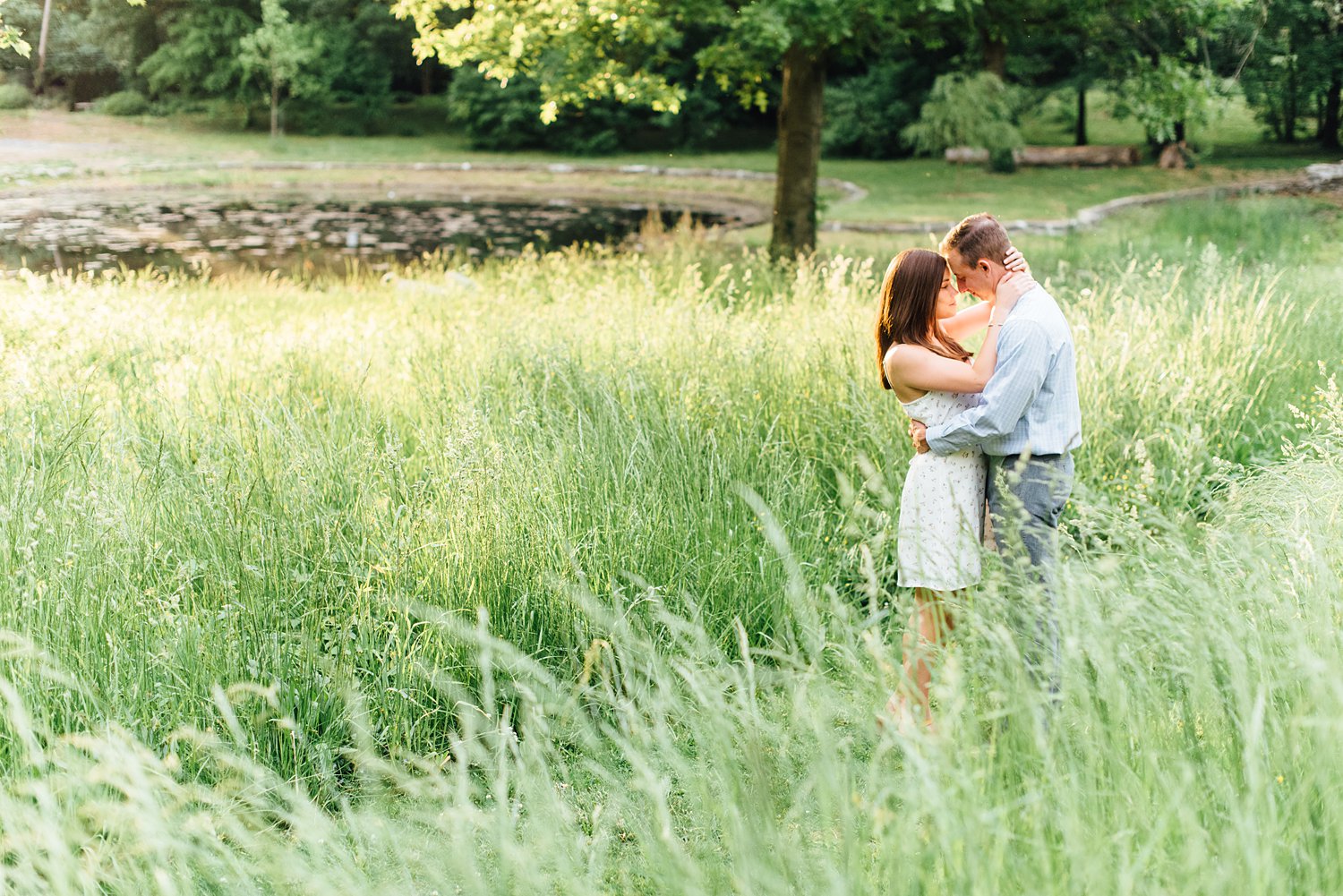 Alyssa + Andy - Portico Awbury Arboretum Engagement Session - Maryland Wedding Photography - Alison Dunn Photography photo