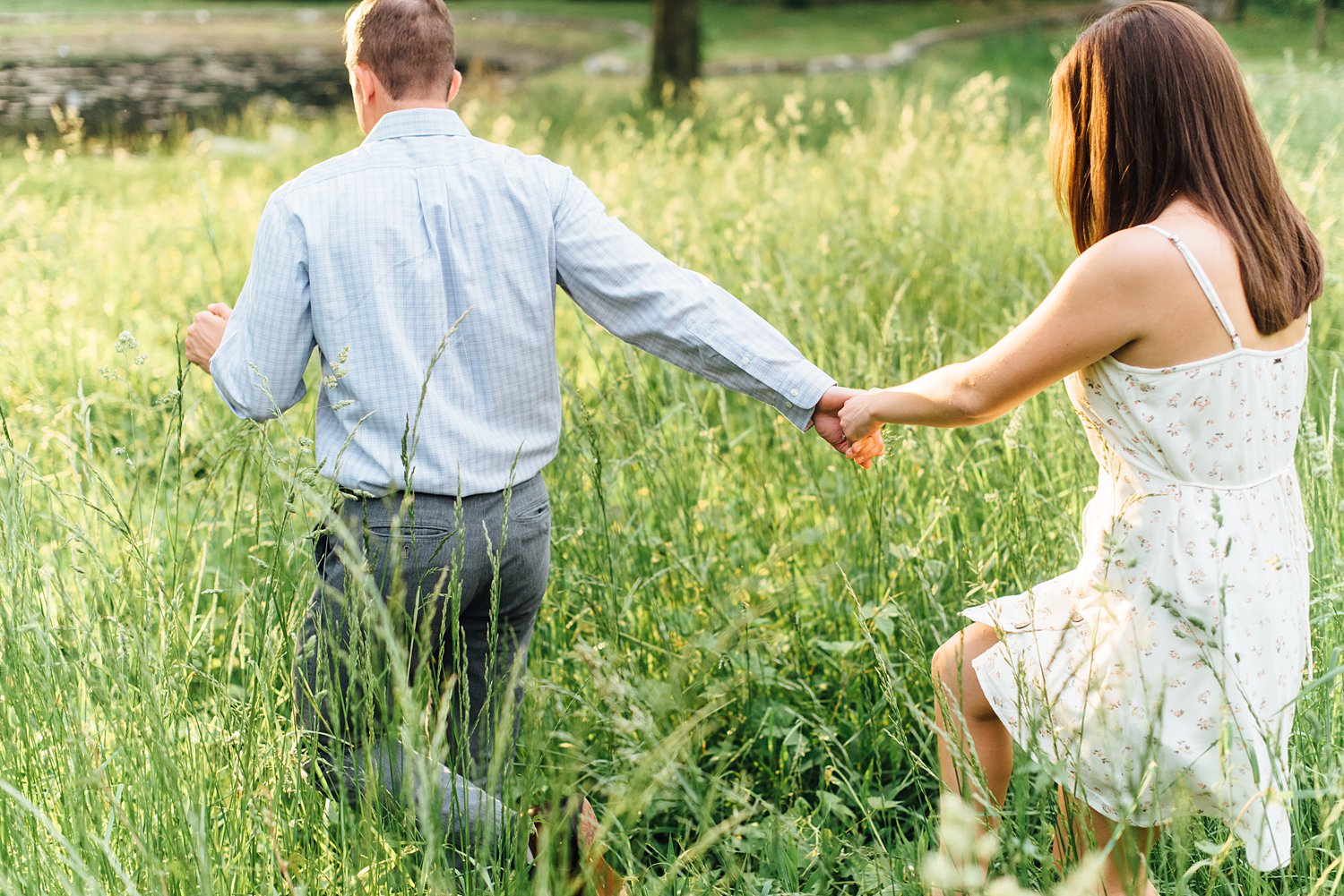 Alyssa + Andy - Portico Awbury Arboretum Engagement Session - Maryland Wedding Photography - Alison Dunn Photography photo