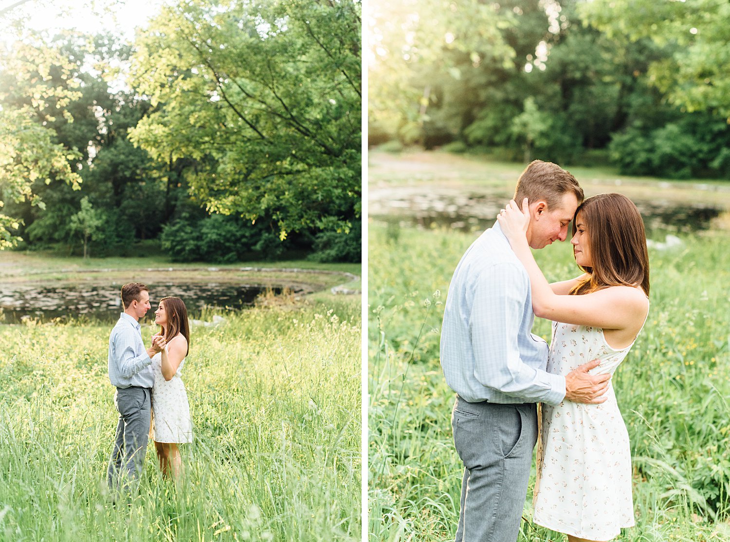 Alyssa + Andy - Portico Awbury Arboretum Engagement Session - Maryland Wedding Photography - Alison Dunn Photography photo