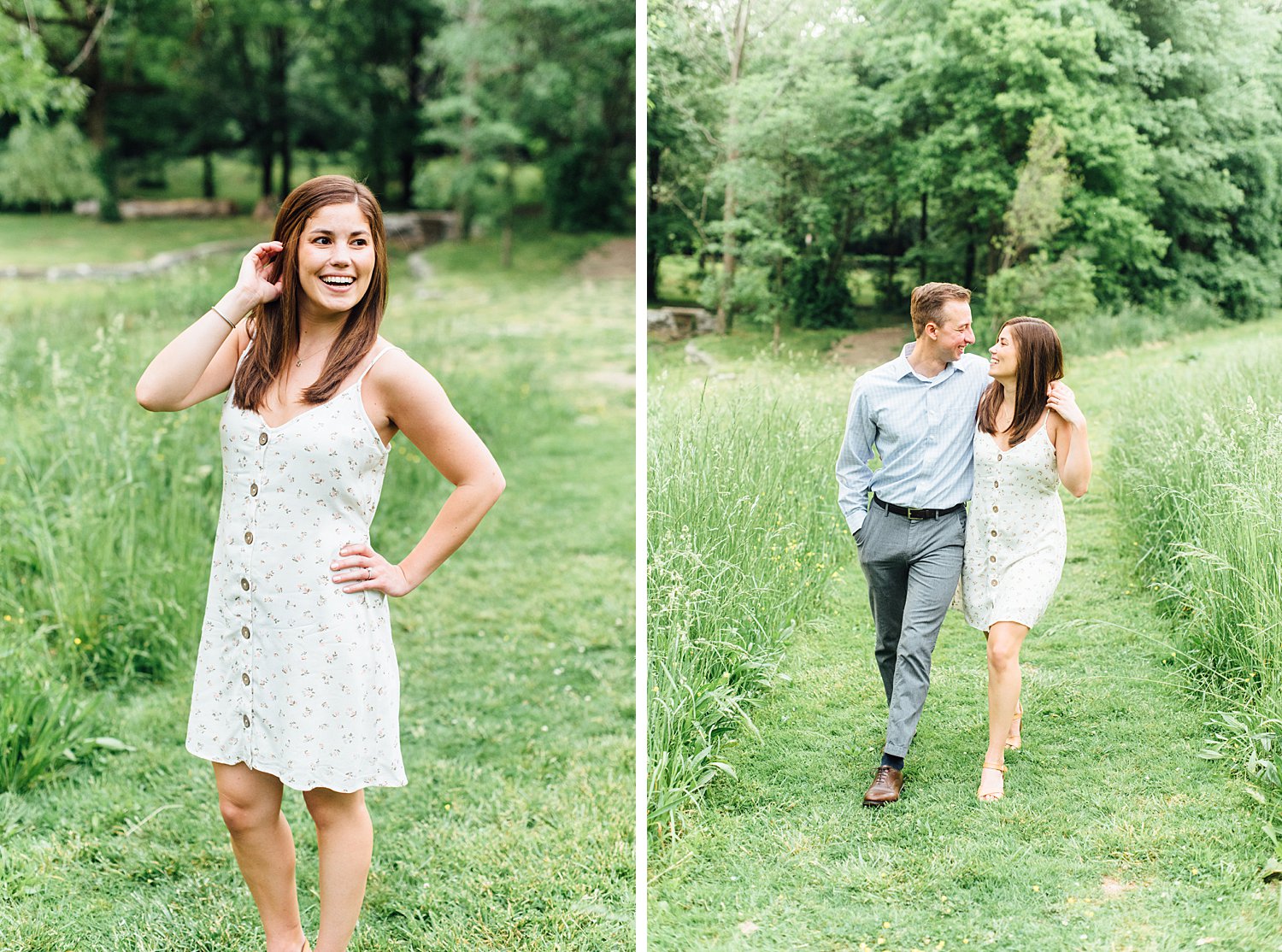 Alyssa + Andy - Portico Awbury Arboretum Engagement Session - Maryland Wedding Photography - Alison Dunn Photography photo