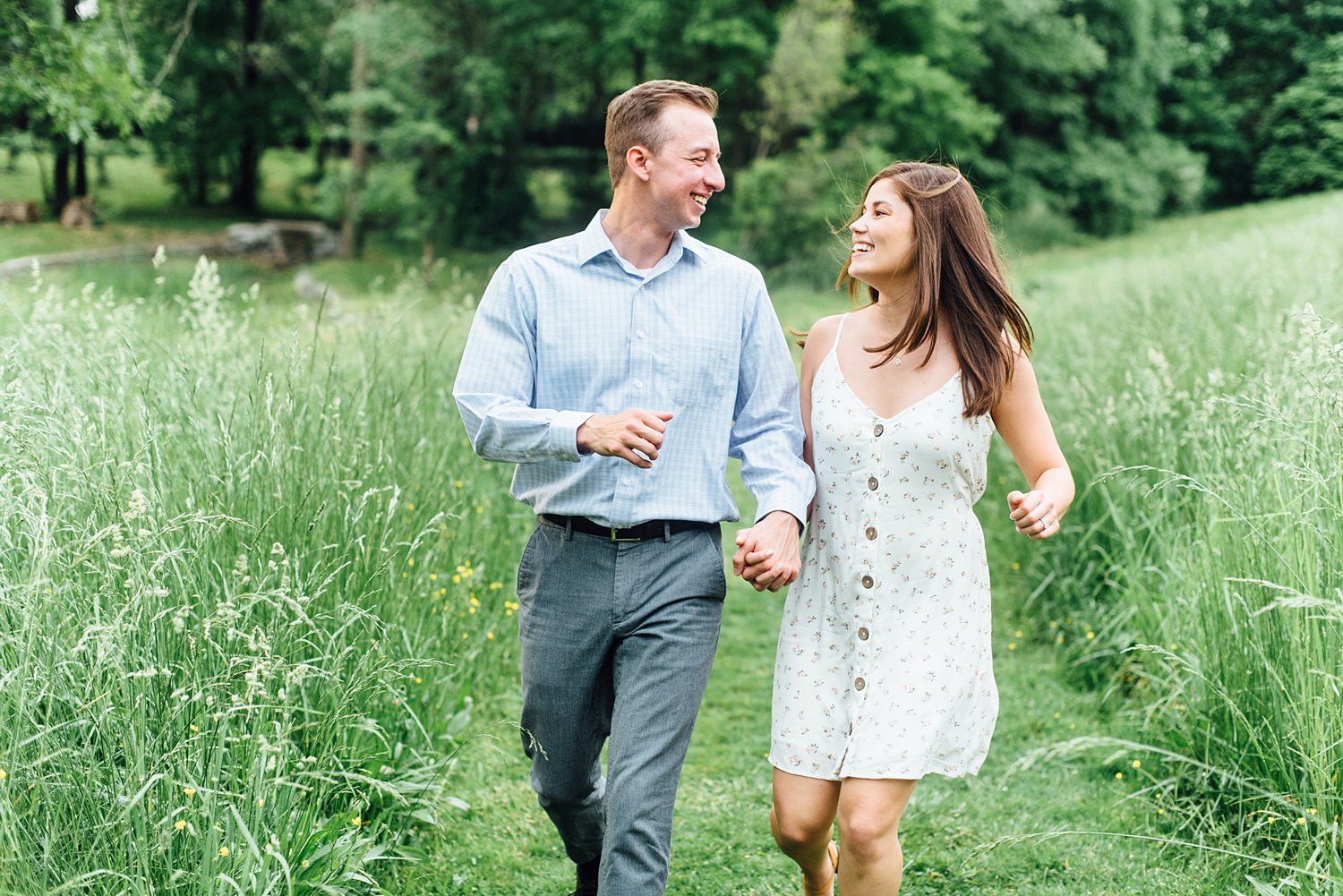 Alyssa + Andy - Portico Awbury Arboretum Engagement Session - Maryland Wedding Photography - Alison Dunn Photography photo