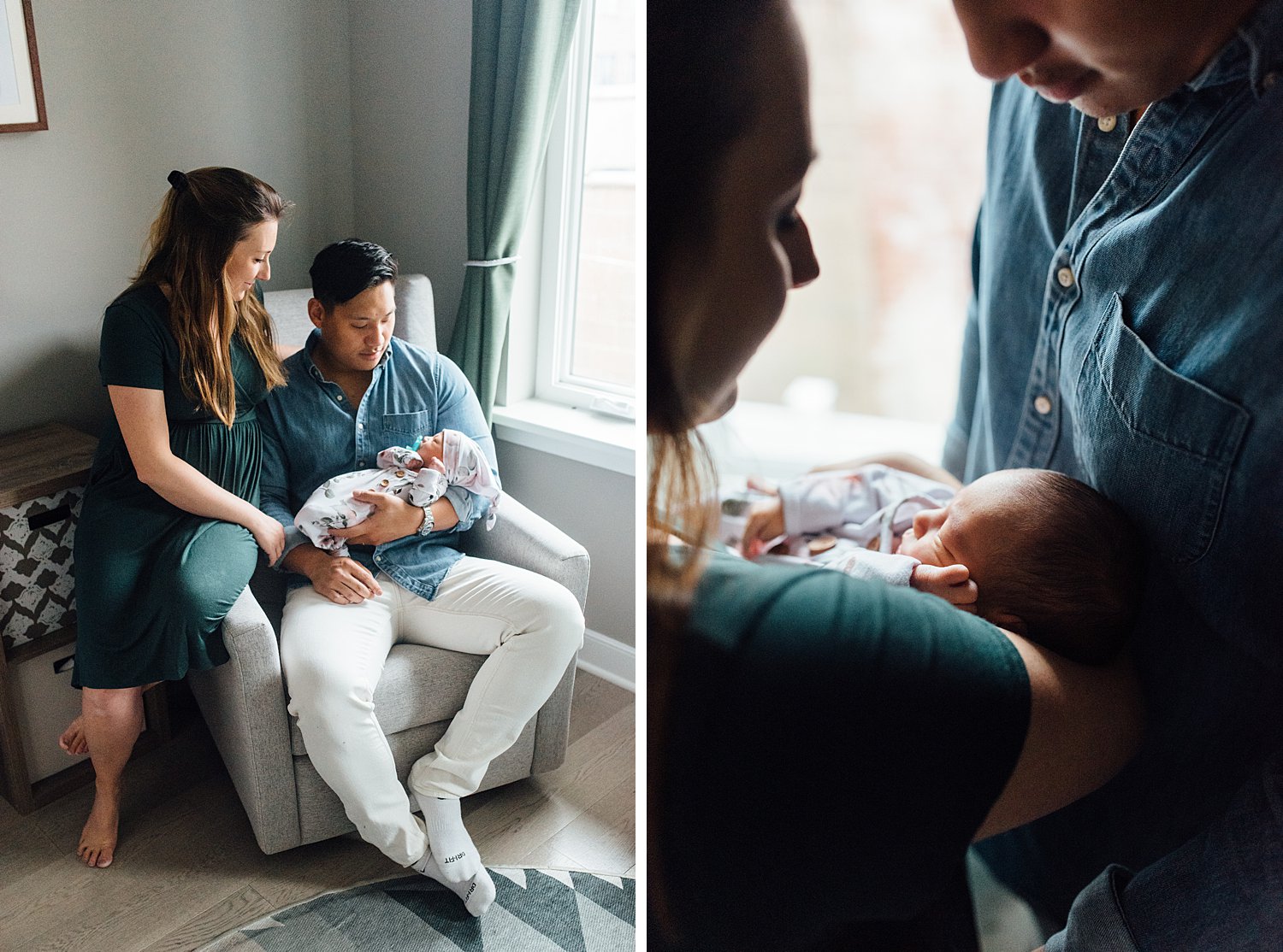 Le Family - Fishtown Newborn Session - Philadelphia Lifestyle Family Photographer - Alison Dunn Photography photo