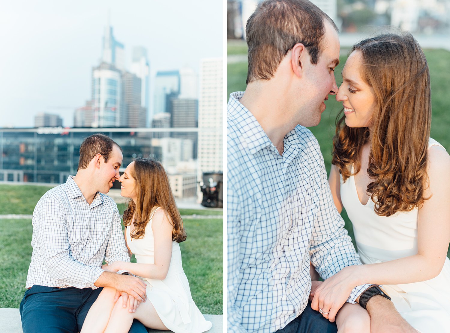 Hallie + Andrew - Fitler Square Engagement Session - Maryland Engagement Photographer - Alison Dunn Photography photo