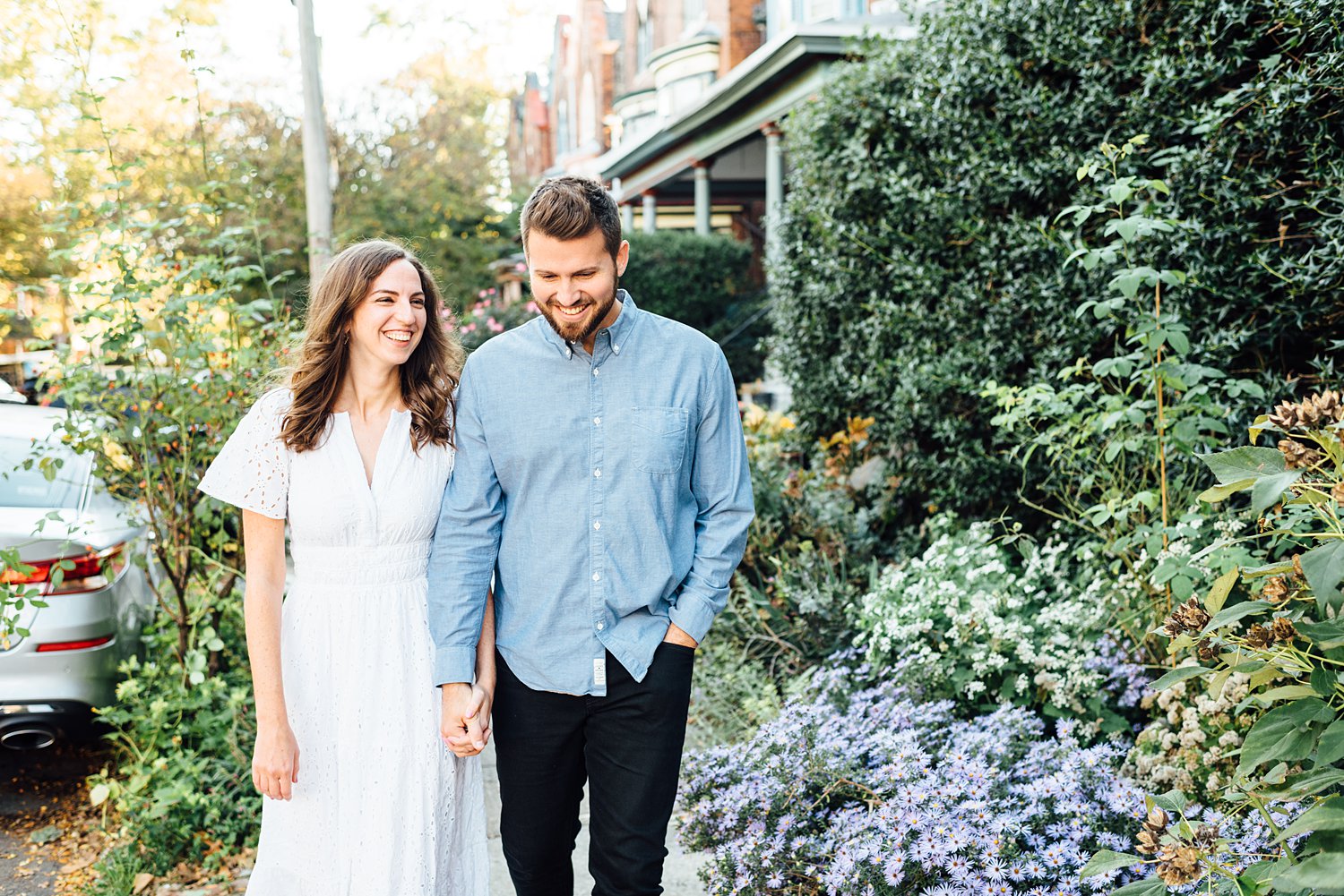 Leigh + Alex - West Philly Engagement Session - Philadelphia Wedding Photographer - Alison Dunn Photography photo