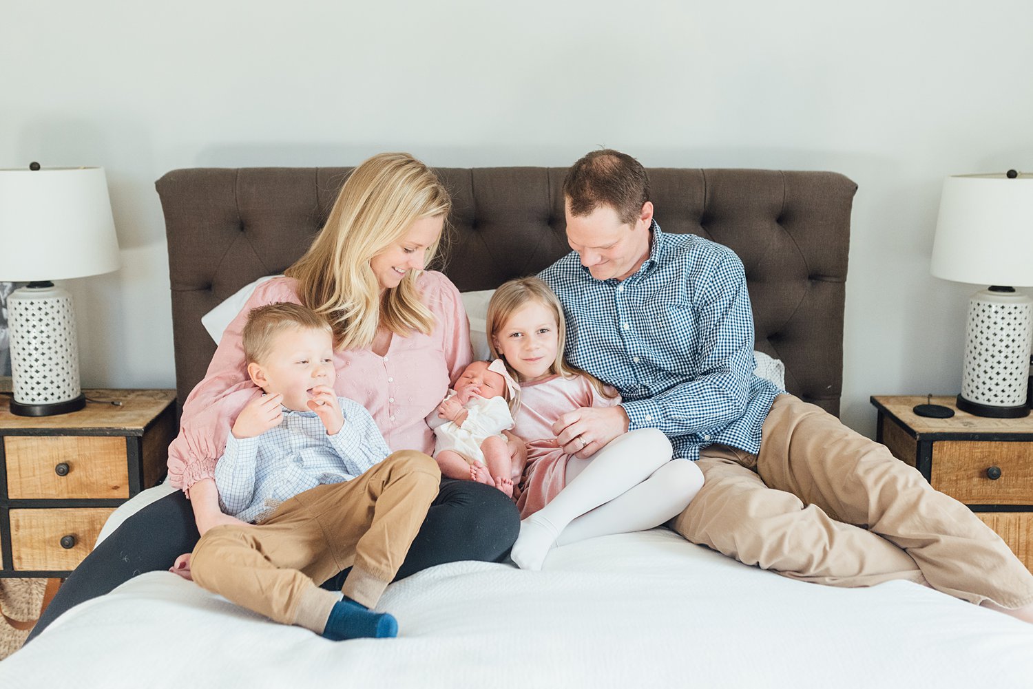 Morse Family - Glenside Newborn Session - Montgomery County Maryland family photographer | Alison Dunn Photography
