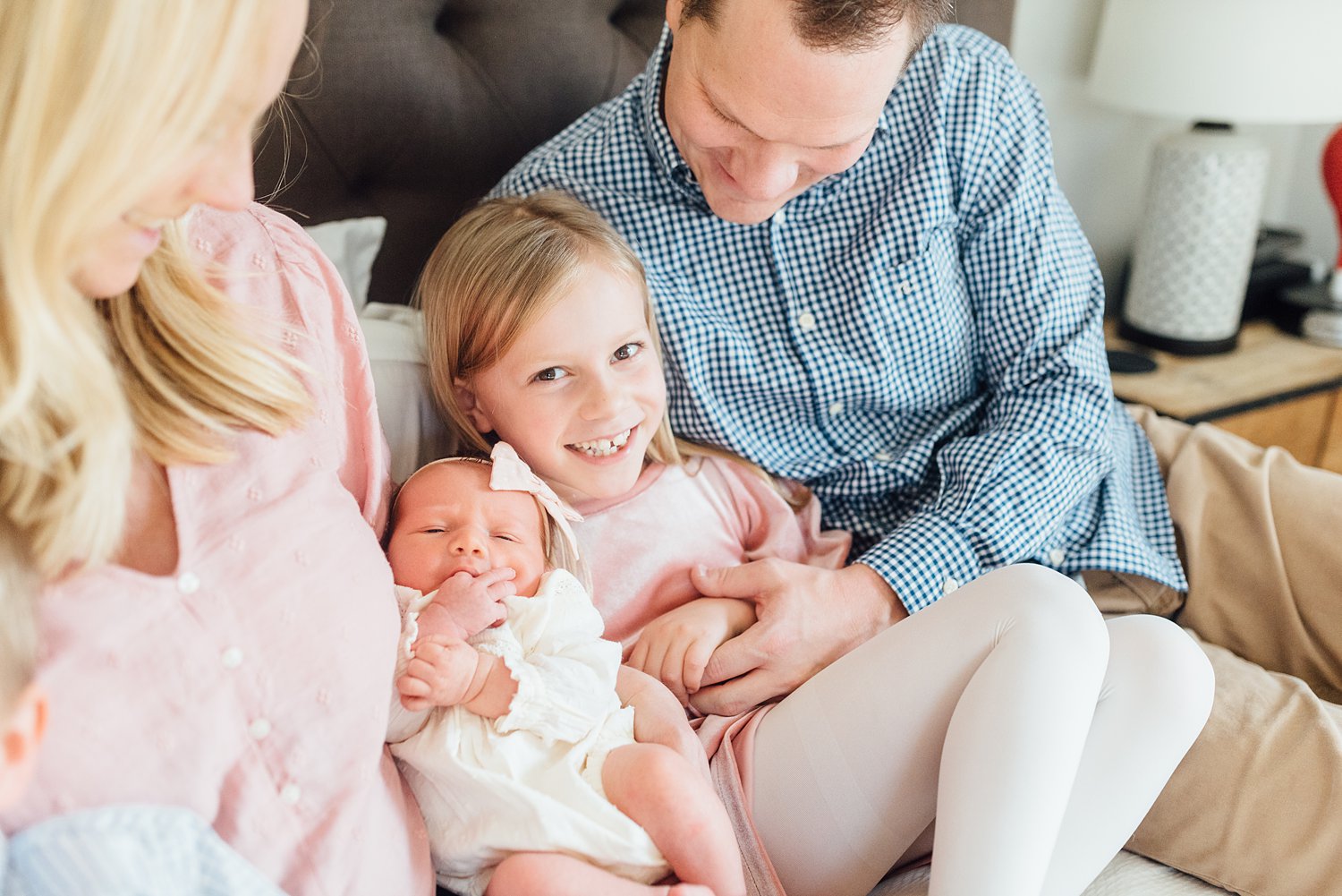 Morse Family - Glenside Newborn Session - Montgomery County Maryland family photographer | Alison Dunn Photography