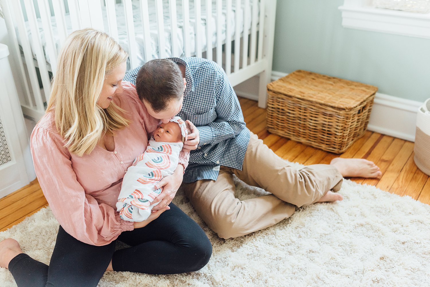 Morse Family - Glenside Newborn Session - Montgomery County Maryland family photographer | Alison Dunn Photography