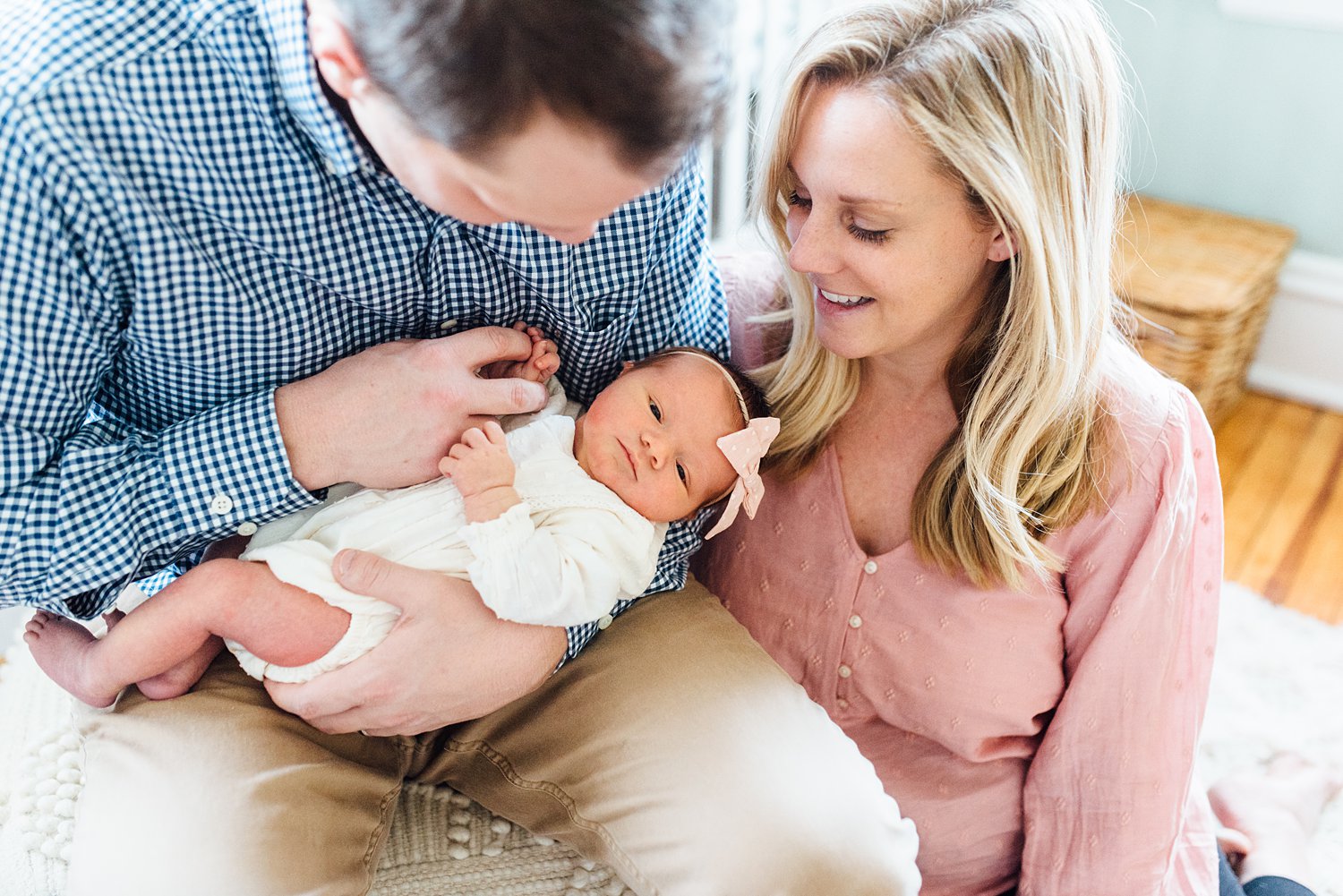 Morse Family - Glenside Newborn Session - Montgomery County Maryland family photographer | Alison Dunn Photography