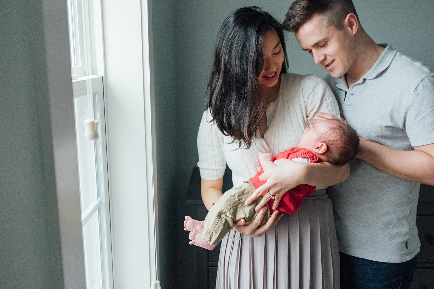 The MacLeans - Chapel Hill Newborn Session - Rockville Family Photography - Alison Dunn Photography photo