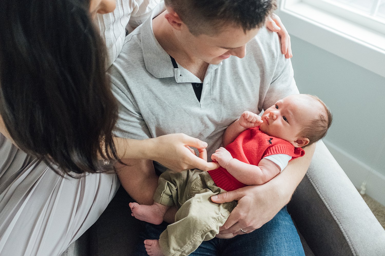 The MacLeans - Chapel Hill Newborn Session - Rockville Family Photography - Alison Dunn Photography photo