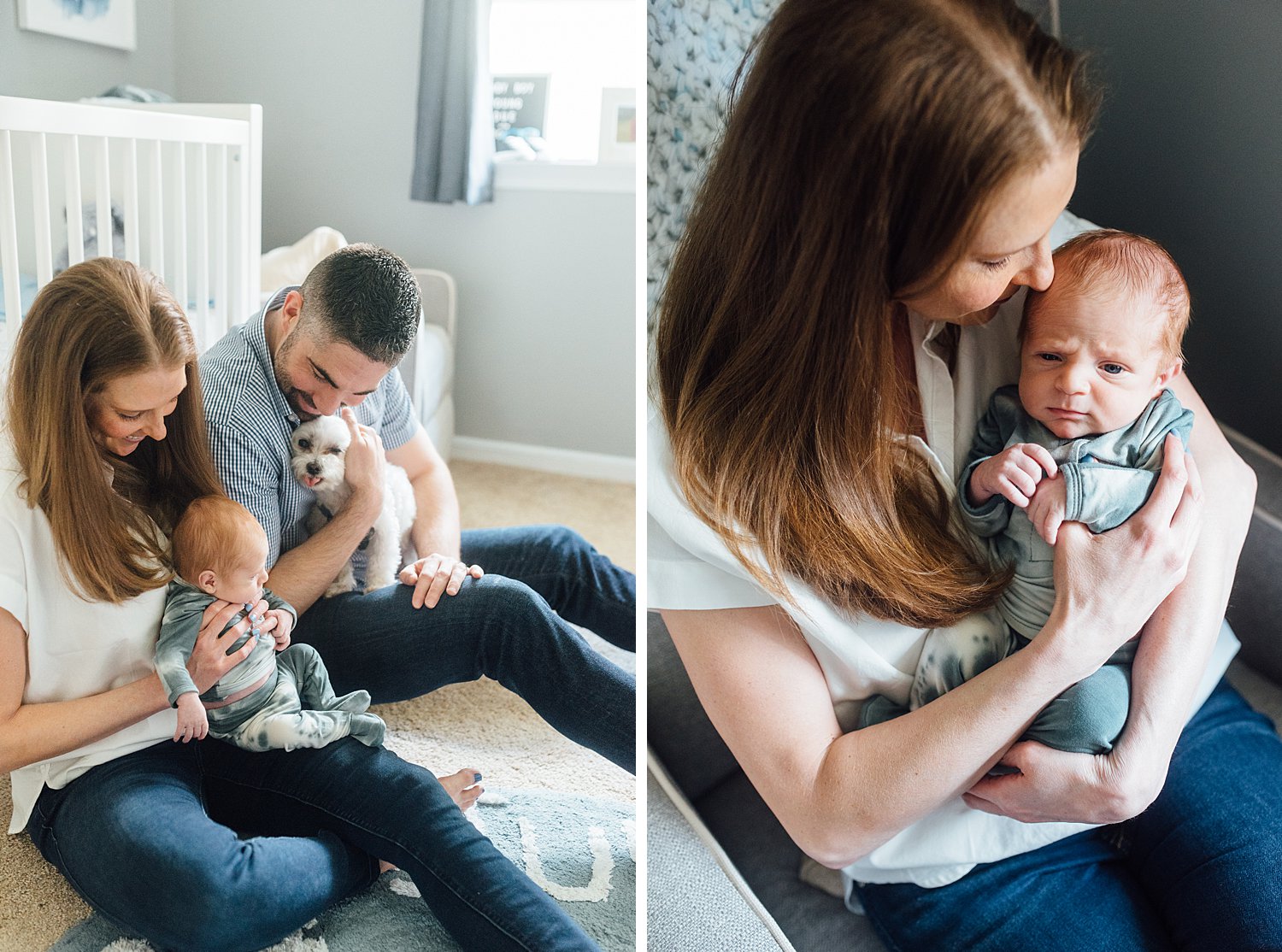 The Youngs - Paoli Newborn Session - Rockville Newborn and Family Photographer - Alison Dunn Photography