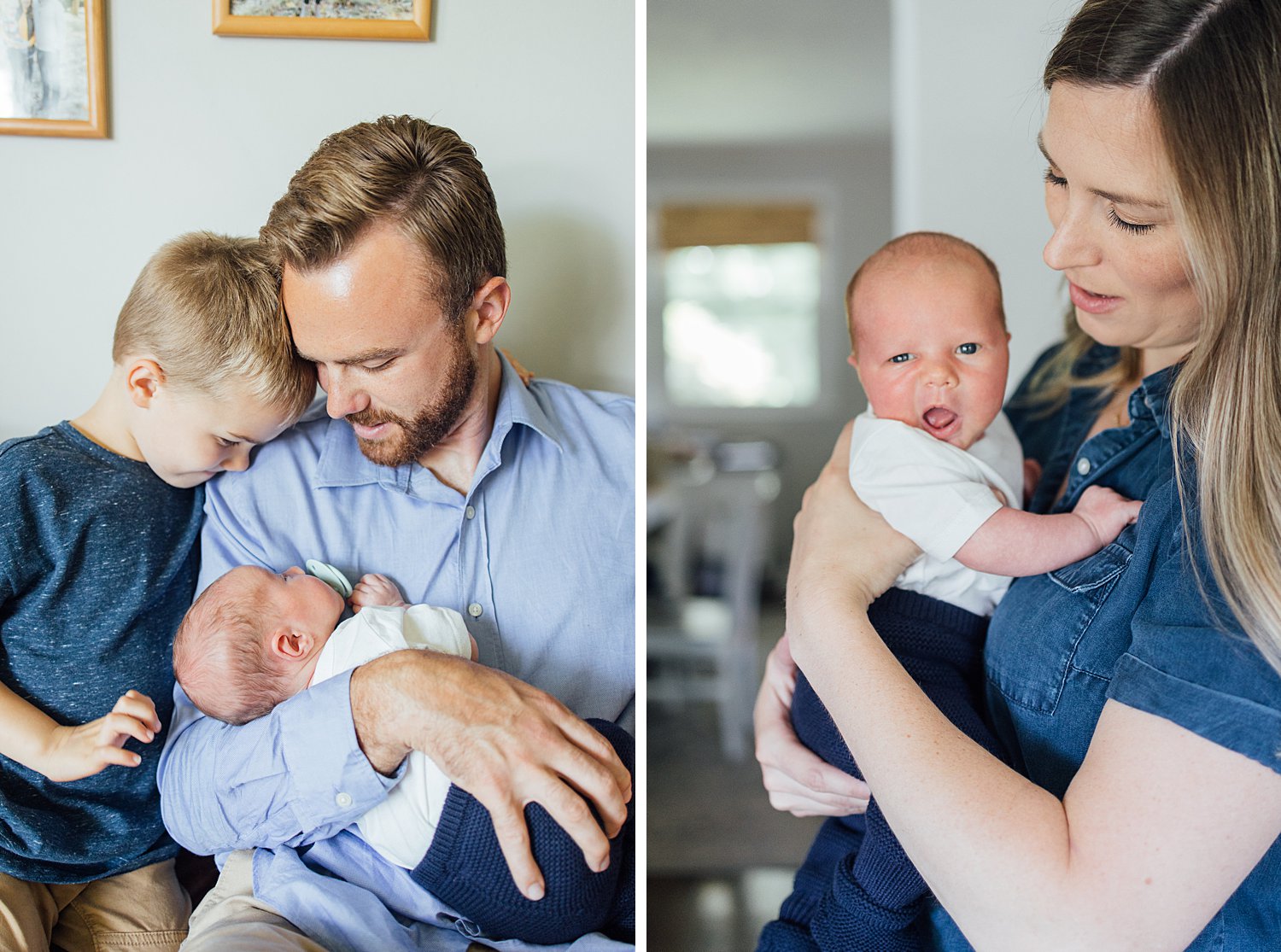 Mills Family - Cherry Hill In-Home Newborn Session - Rockville Maryland family photographer - Alison Dunn Photography photo