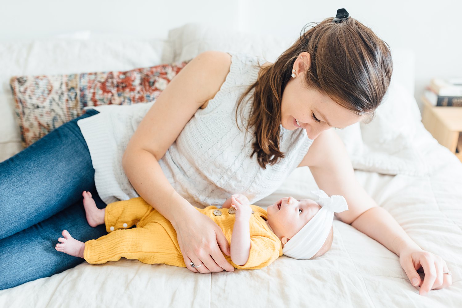 The Manns Family - Philadelphia Newborn Session - Rockville Maryland Family Photographer - Alison Dunn Photography photo