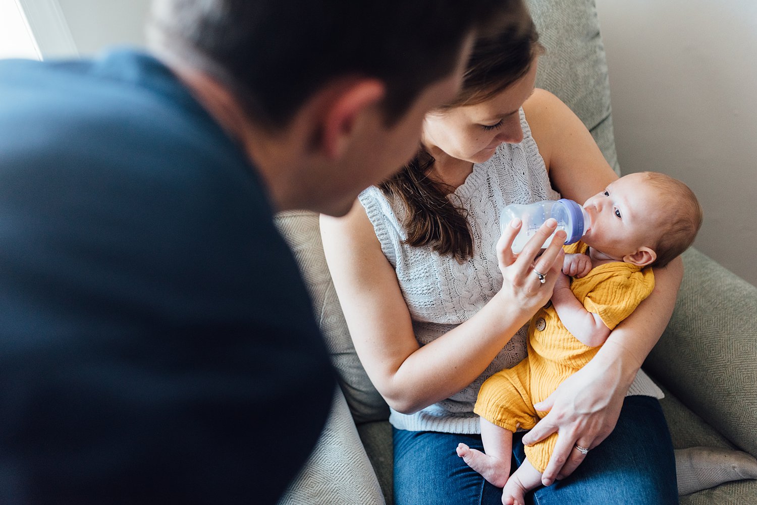 The Manns Family - Philadelphia Newborn Session - Rockville Maryland Family Photographer - Alison Dunn Photography photo