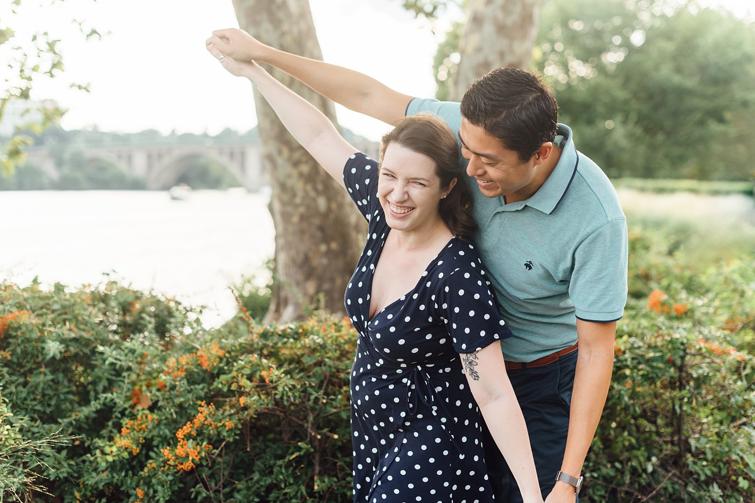 Katie + Jeff - Georgetown Anniversary Session - DC Engagement Photographer - Alison Dunn Photography photo