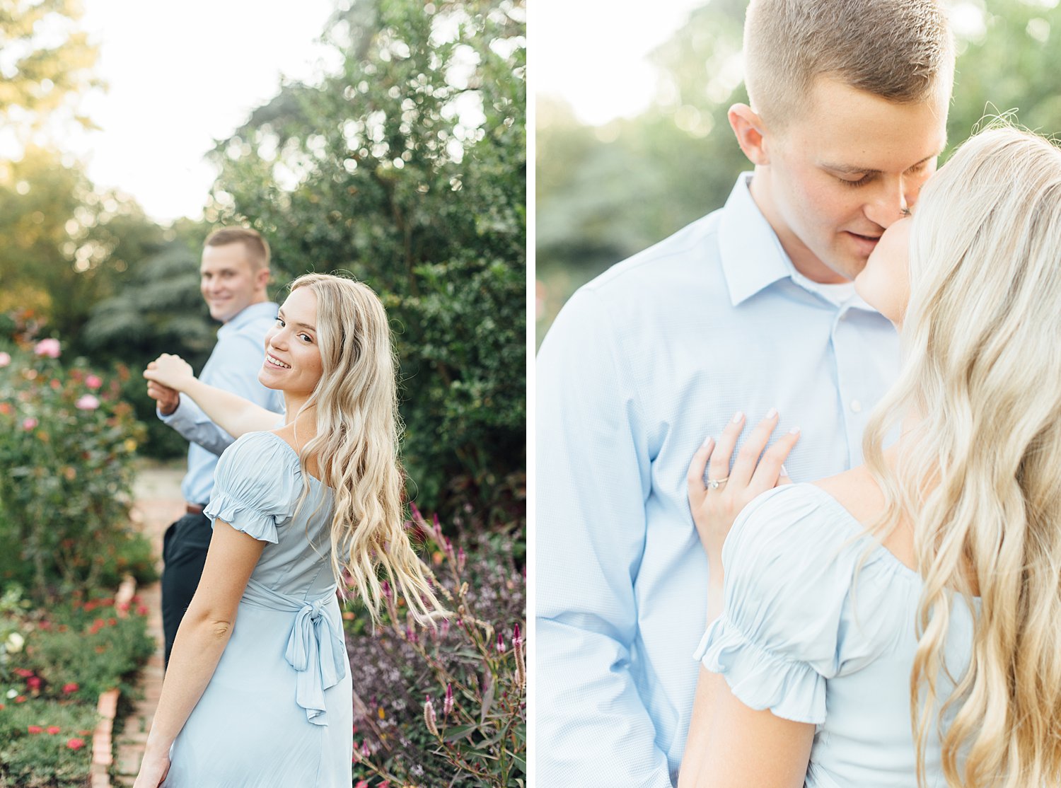 Angela + Spencer - Washington National Cathedral Gardens Engagement Session - Maryland Portrait Photographer photo