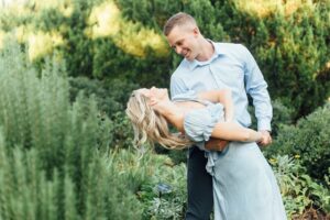 Angela + Spencer - Washington National Cathedral Gardens Engagement Session - Maryland Portrait Photographer photo