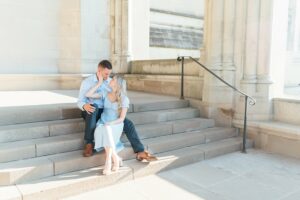 Angela + Spencer - Washington National Cathedral Gardens Engagement Session - Maryland Portrait Photographer photo