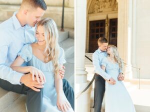 Angela + Spencer - Washington National Cathedral Gardens Engagement Session - Maryland Portrait Photographer photo