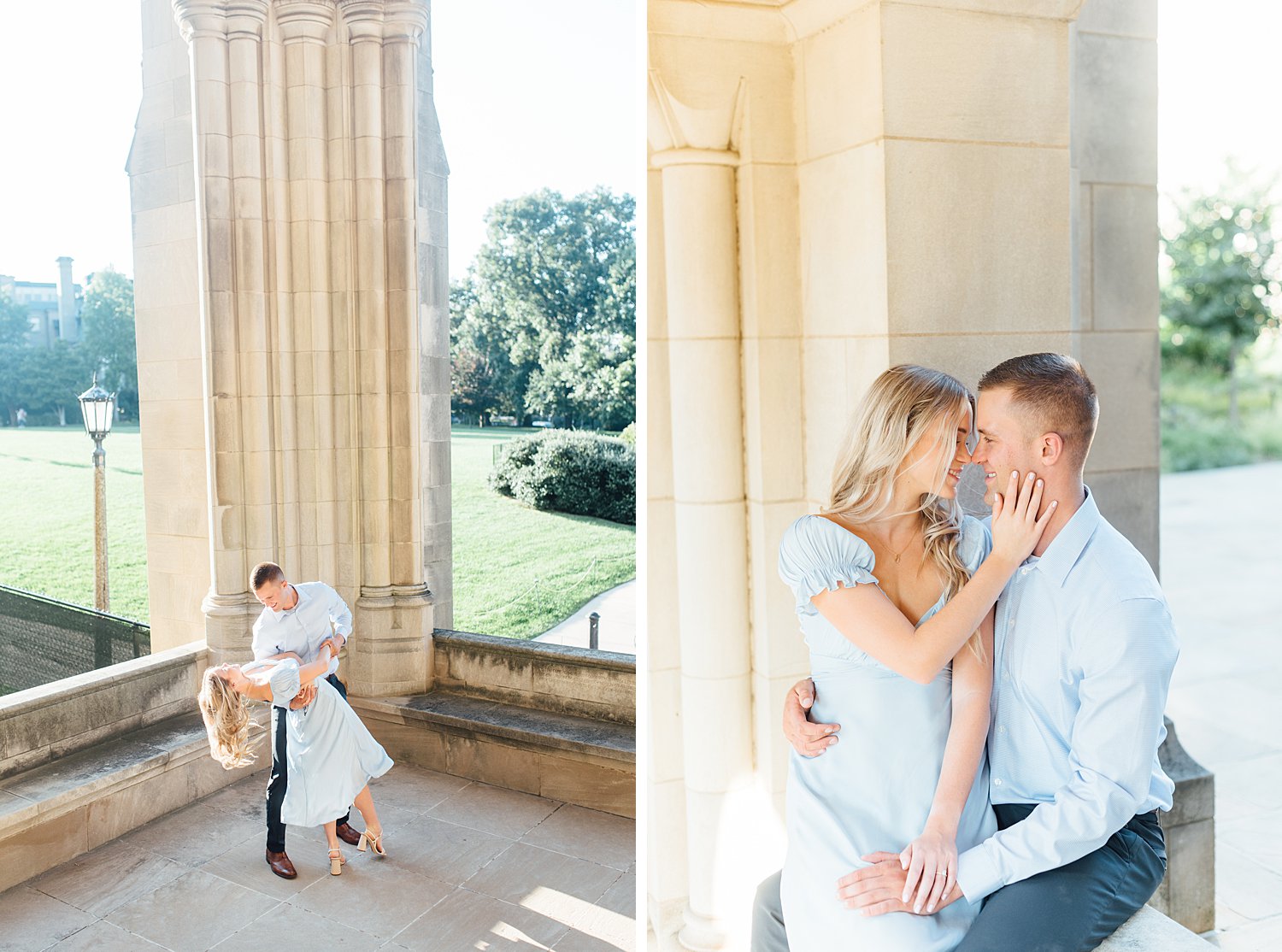 Angela + Spencer - Washington National Cathedral Gardens Engagement Session - Maryland Portrait Photographer photo