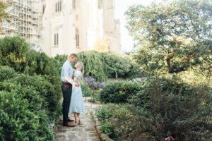 Angela + Spencer - Washington National Cathedral Gardens Engagement Session - Maryland Portrait Photographer photo