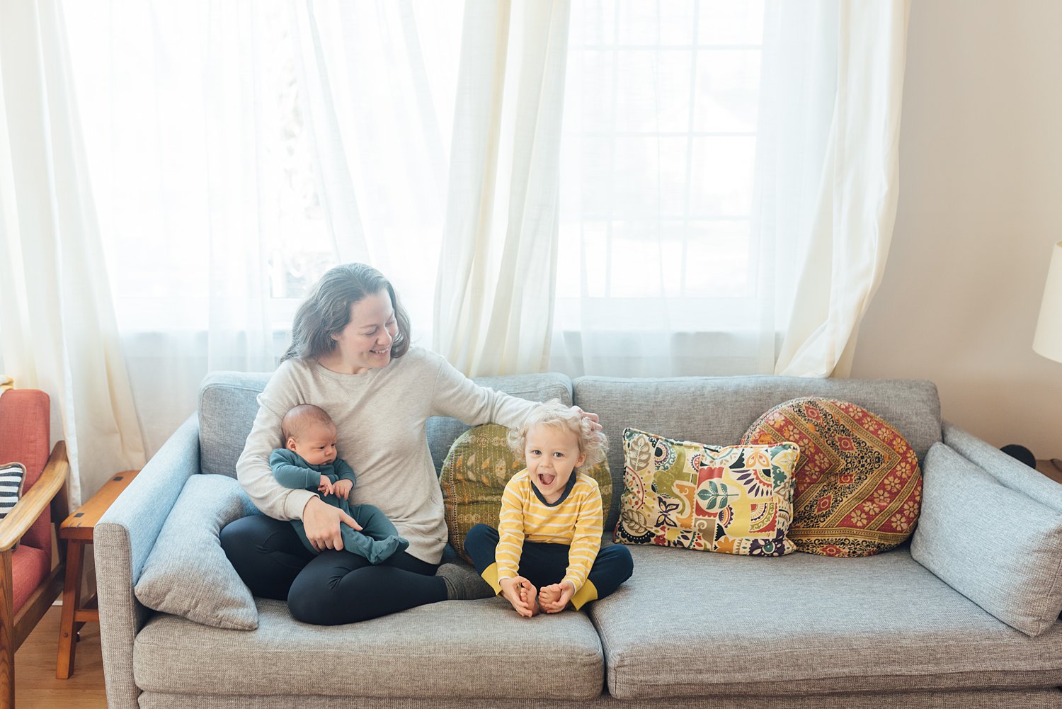 The Reznikovs - Rockville In-Home Family Session - Maryland Newborn Photographer - Alison Dunn Photography photo