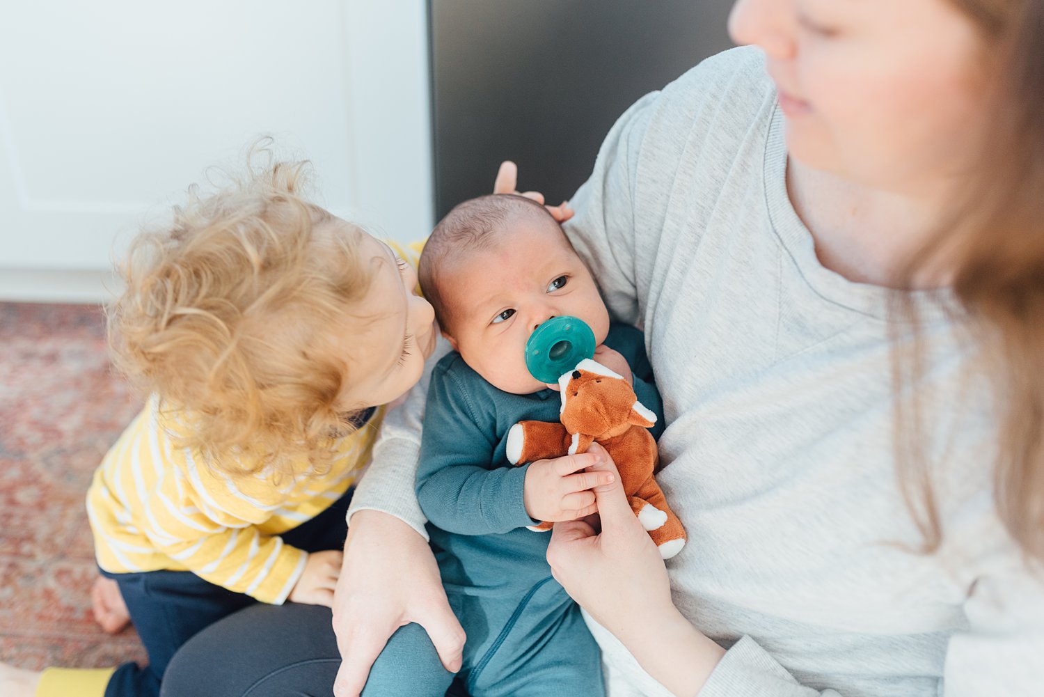 The Reznikovs - Rockville In-Home Family Session - Maryland Newborn Photographer - Alison Dunn Photography photo