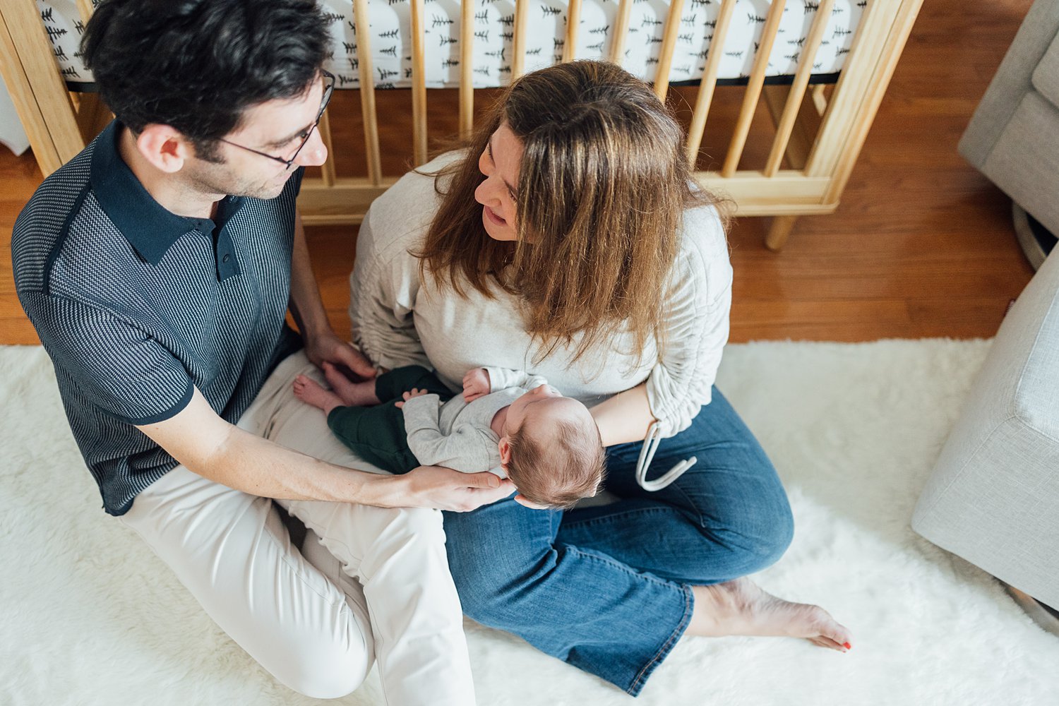 Jennifer + Jeff - Philadelphia Lifestyle Newborn Session - Montgomery County Maryland family photographer - Alison Dunn Photography photo