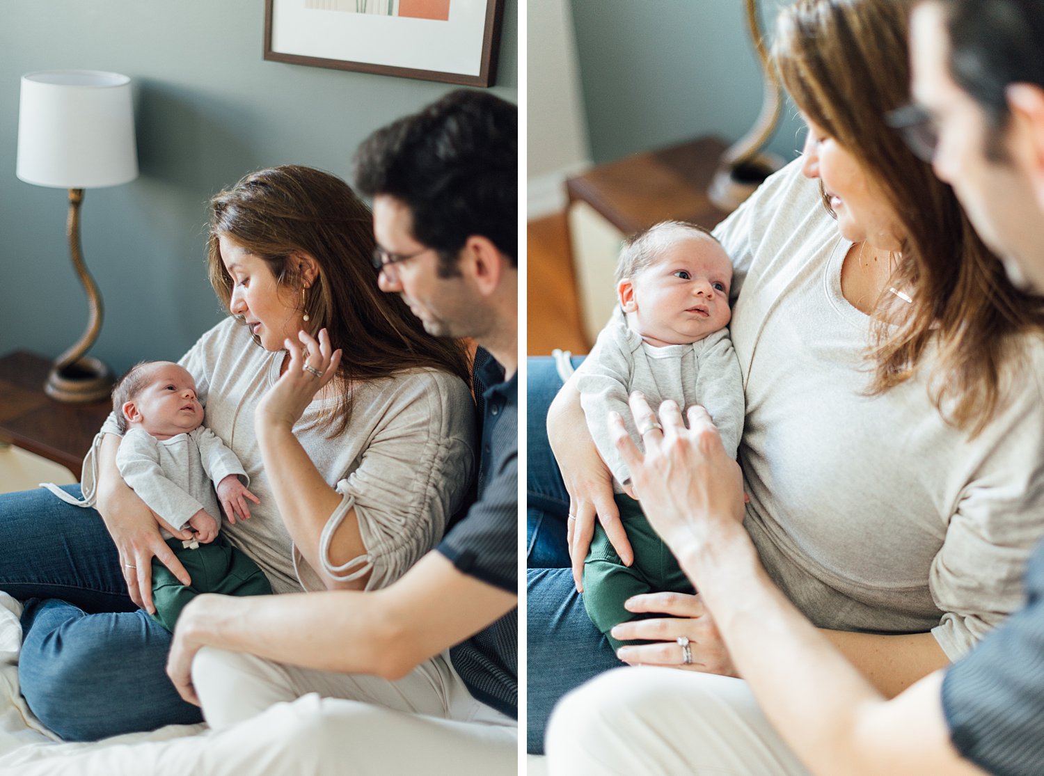 Jennifer + Jeff - Philadelphia Lifestyle Newborn Session - Montgomery County Maryland family photographer - Alison Dunn Photography photo