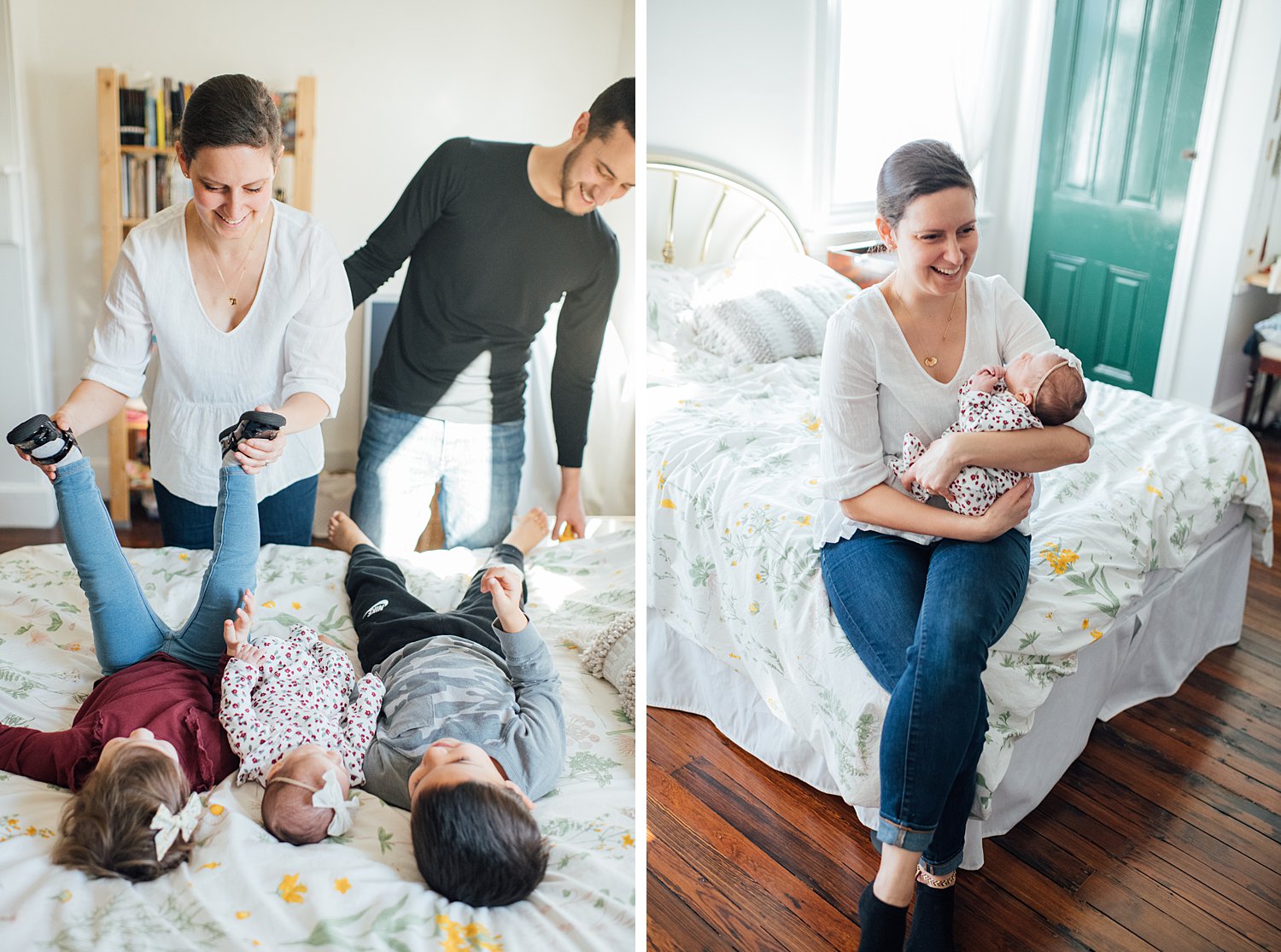 The Clarks - Philadelphia Lifestyle Newborn Session - Montgomery County Maryland family photographer - Alison Dunn Photography photo