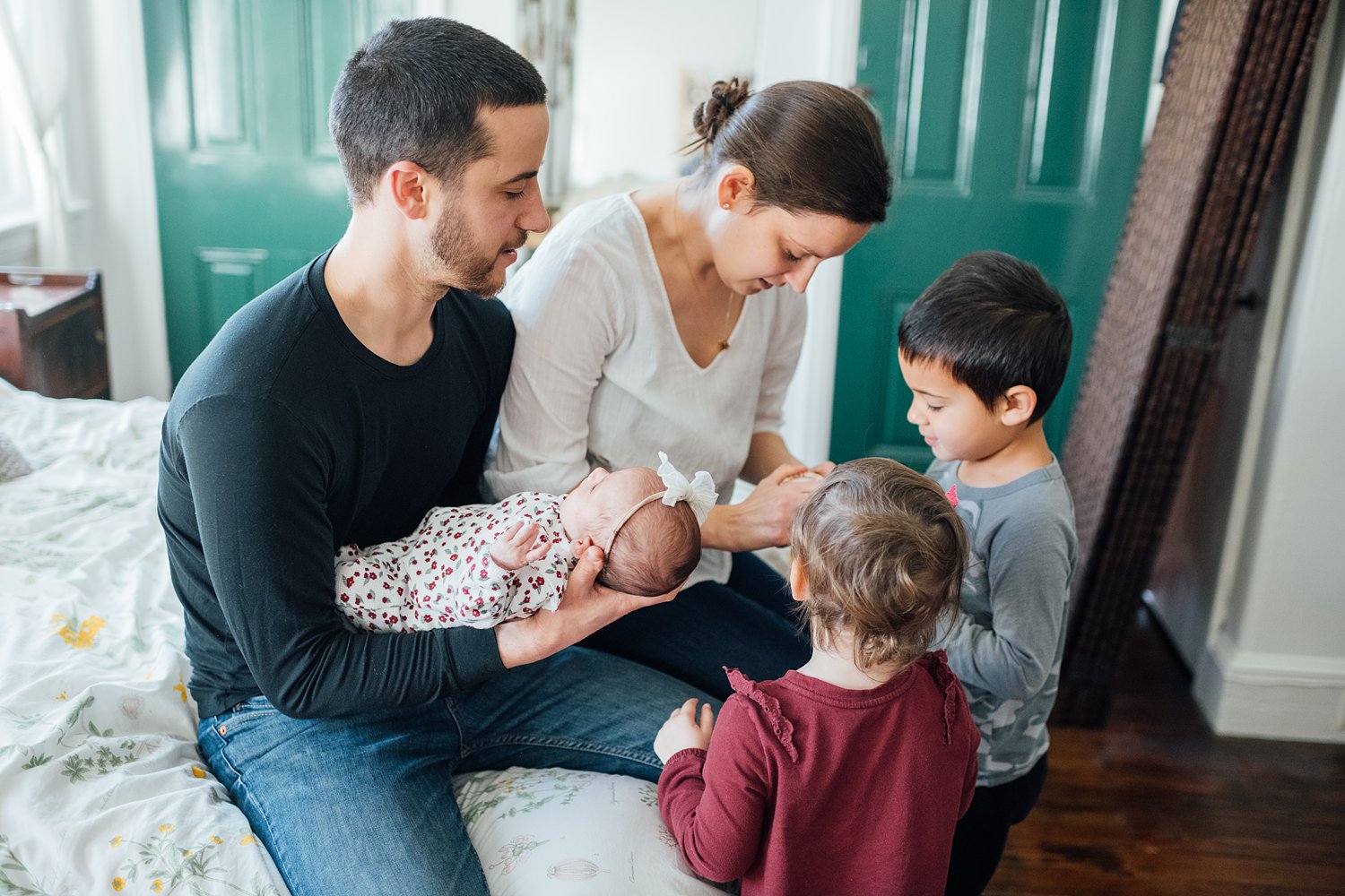 The Clarks - Philadelphia Lifestyle Newborn Session - Montgomery County Maryland family photographer - Alison Dunn Photography photo