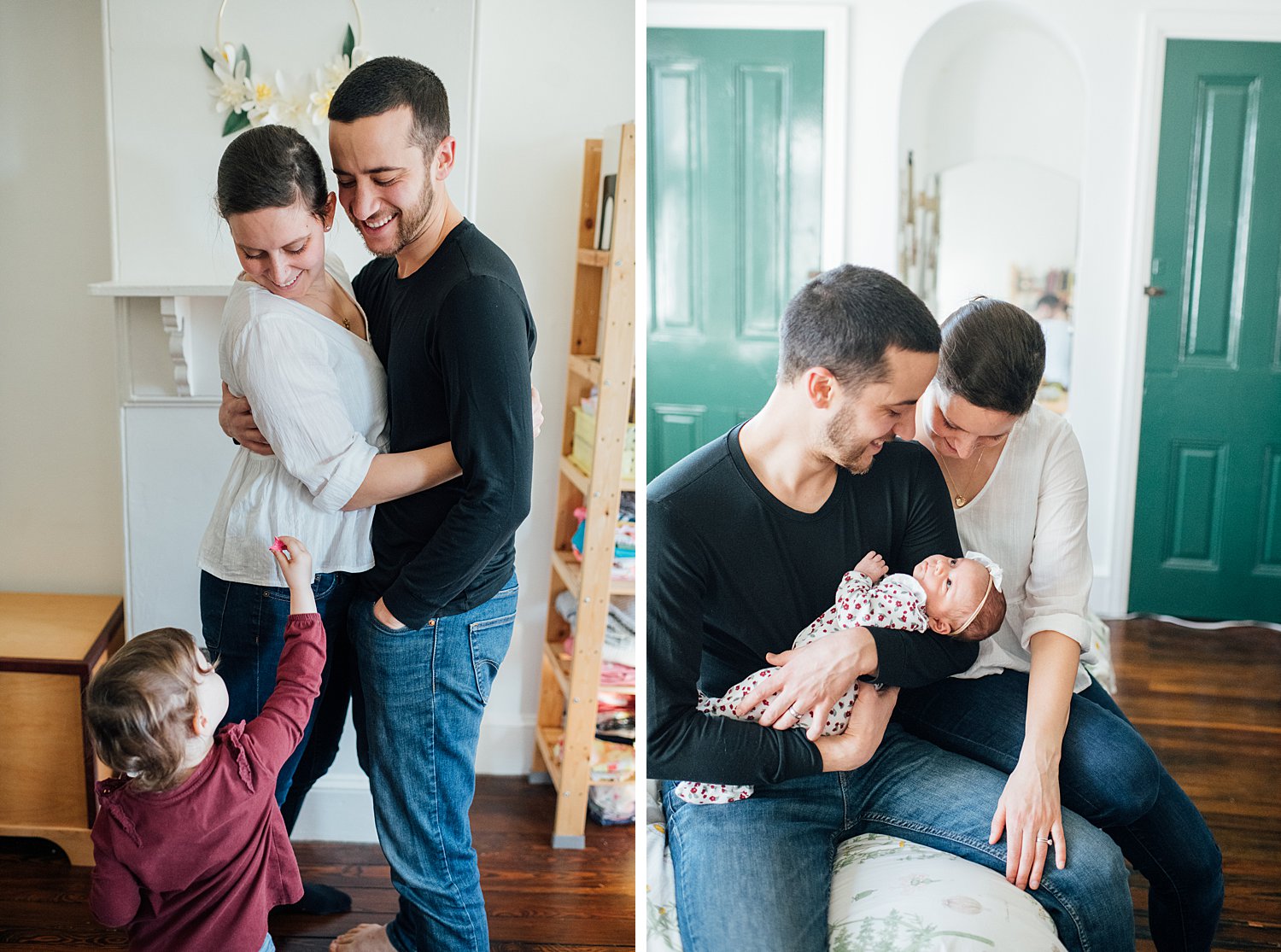 The Clarks - Philadelphia Lifestyle Newborn Session - Montgomery County Maryland family photographer - Alison Dunn Photography photo