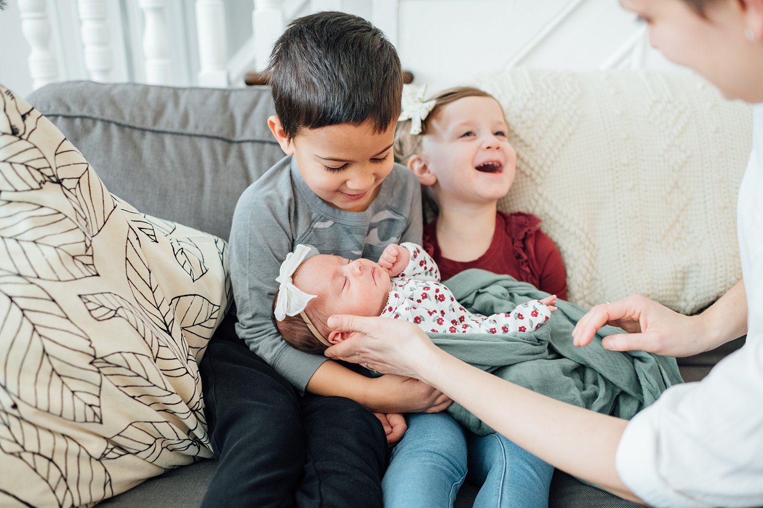 The Clarks - Philadelphia Lifestyle Newborn Session - Montgomery County Maryland family photographer - Alison Dunn Photography photo