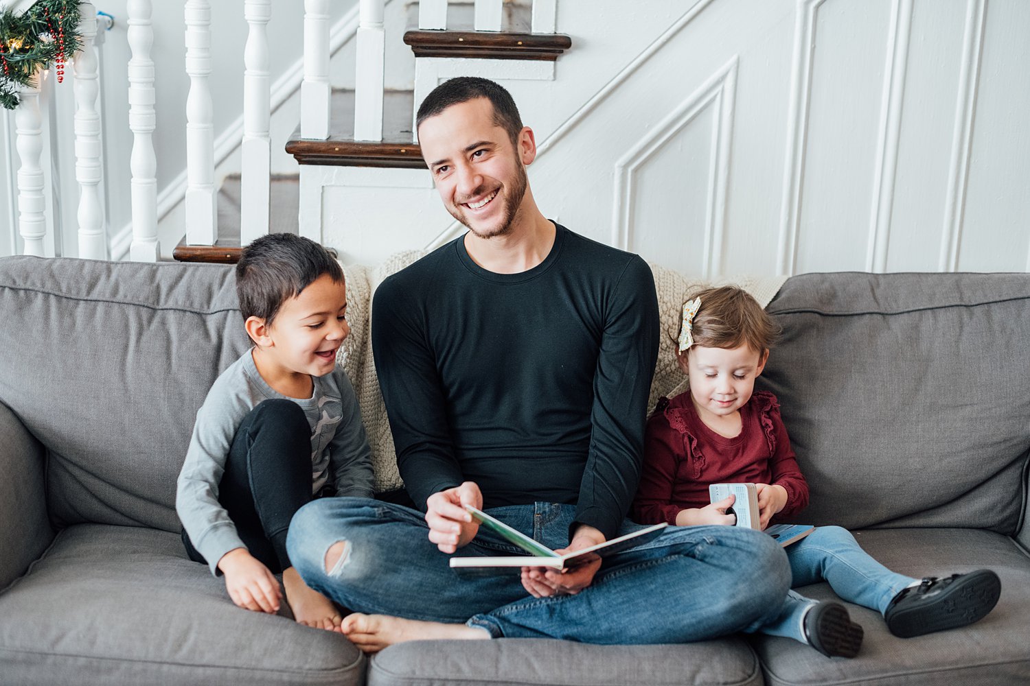 The Clarks - Philadelphia Lifestyle Newborn Session - Montgomery County Maryland family photographer - Alison Dunn Photography photo