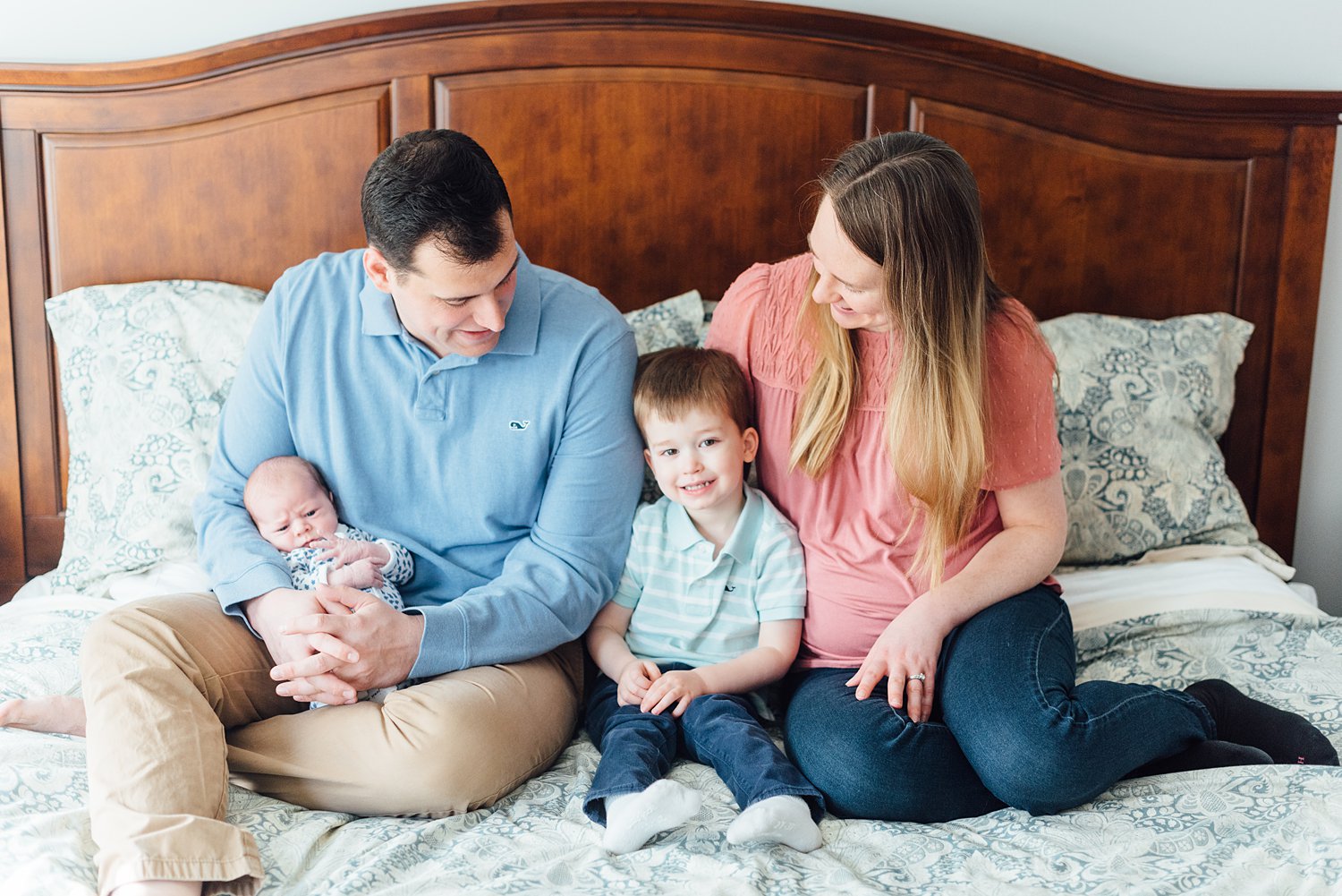 Wilson Family - Potomac Lifestyle Newborn Session - Montgomery County Maryland Family Photographer - Alison Dunn Photography photo
