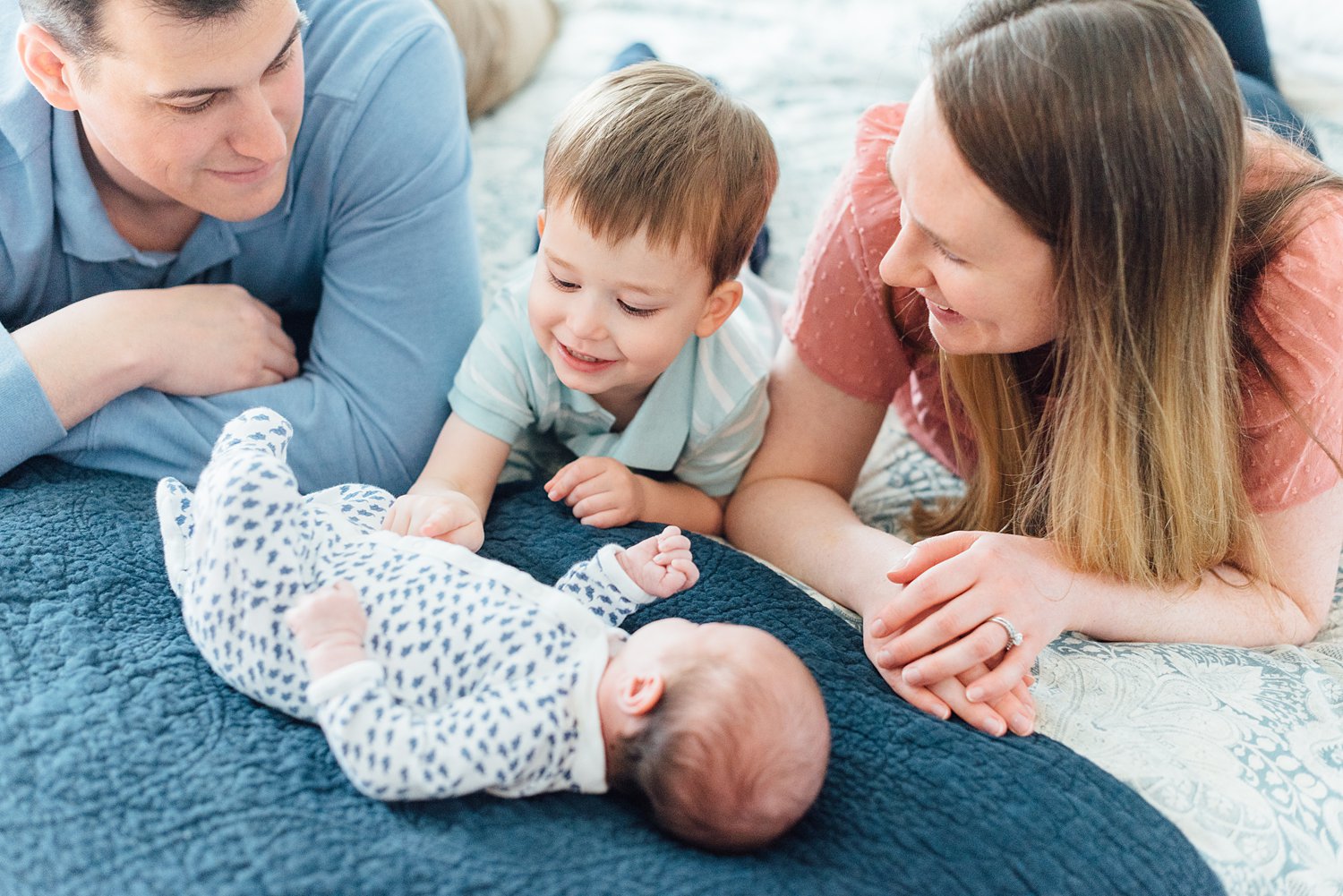 Wilson Family - Potomac Lifestyle Newborn Session - Montgomery County Maryland Family Photographer - Alison Dunn Photography photo