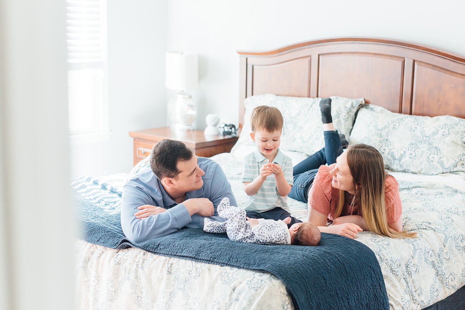 Wilson Family - Potomac Lifestyle Newborn Session - Montgomery County Maryland Family Photographer - Alison Dunn Photography photo