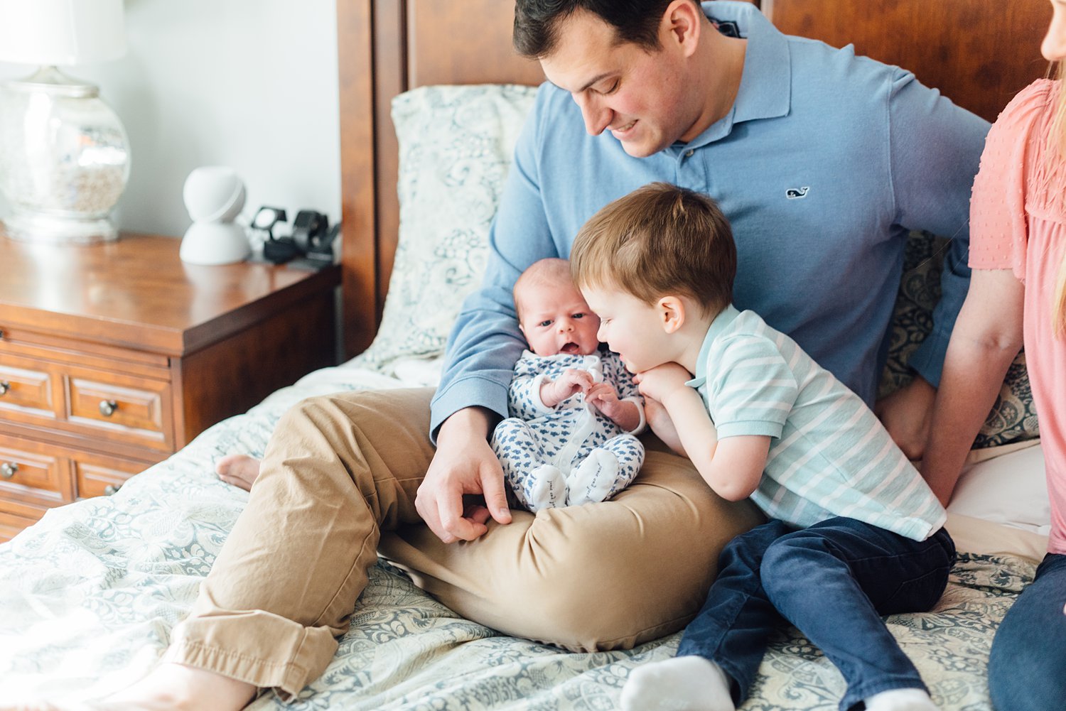 Wilson Family - Potomac Lifestyle Newborn Session - Montgomery County Maryland Family Photographer - Alison Dunn Photography photo