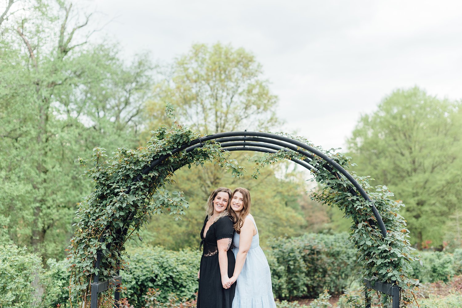 Sara + Matt + Kristen + Karan - Arlington Bon Air Park Rose Garden Anniversary Session - Virginia Family Photographer - Alison Dunn Photography photo