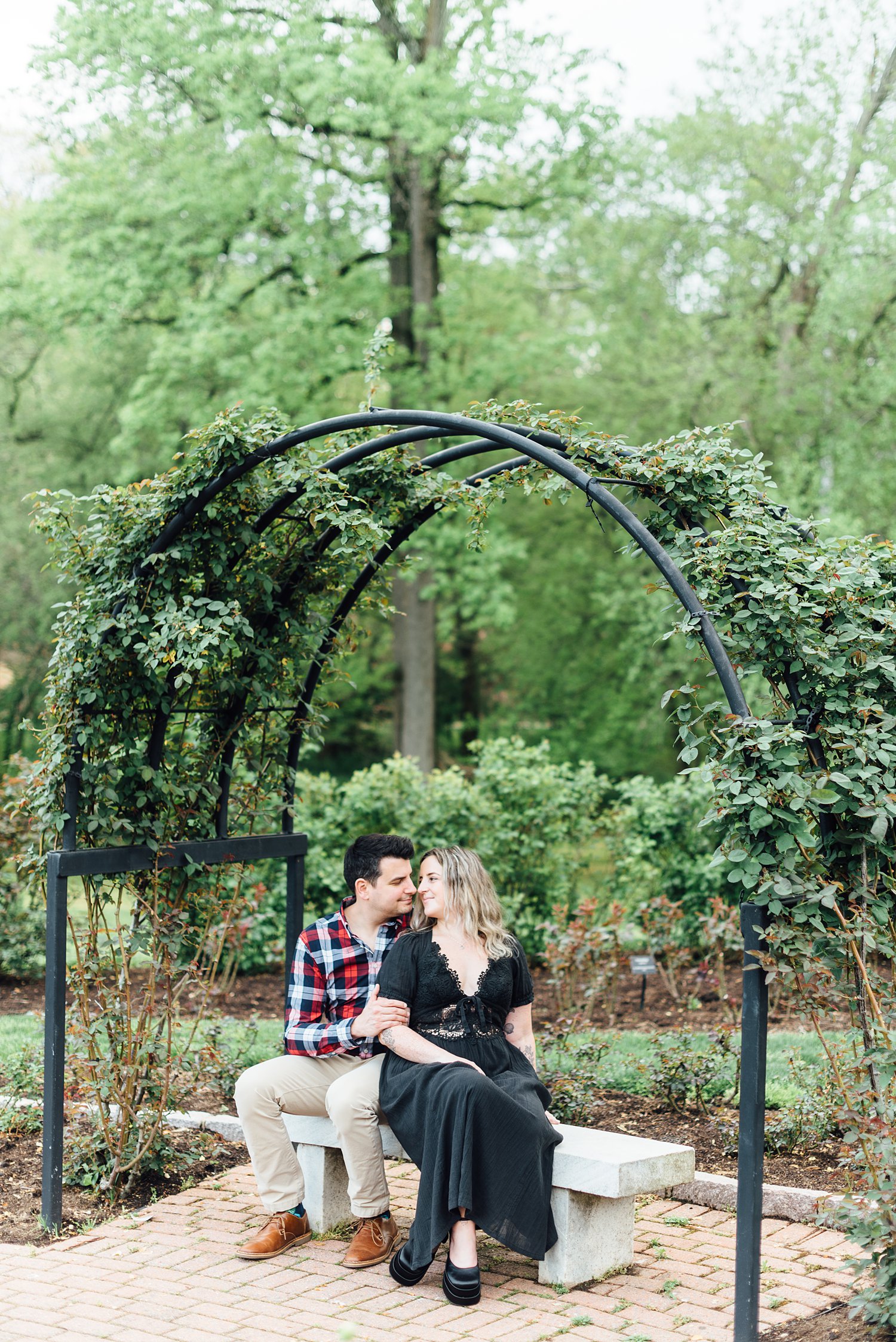 Sara + Matt + Kristen + Karan - Arlington Bon Air Park Rose Garden Anniversary Session - Virginia Family Photographer - Alison Dunn Photography photo