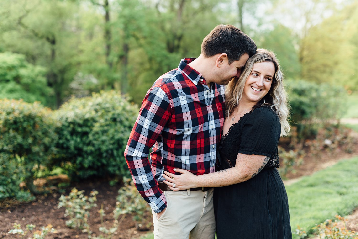 Sara + Matt + Kristen + Karan - Arlington Bon Air Park Rose Garden Anniversary Session - Virginia Family Photographer - Alison Dunn Photography photo