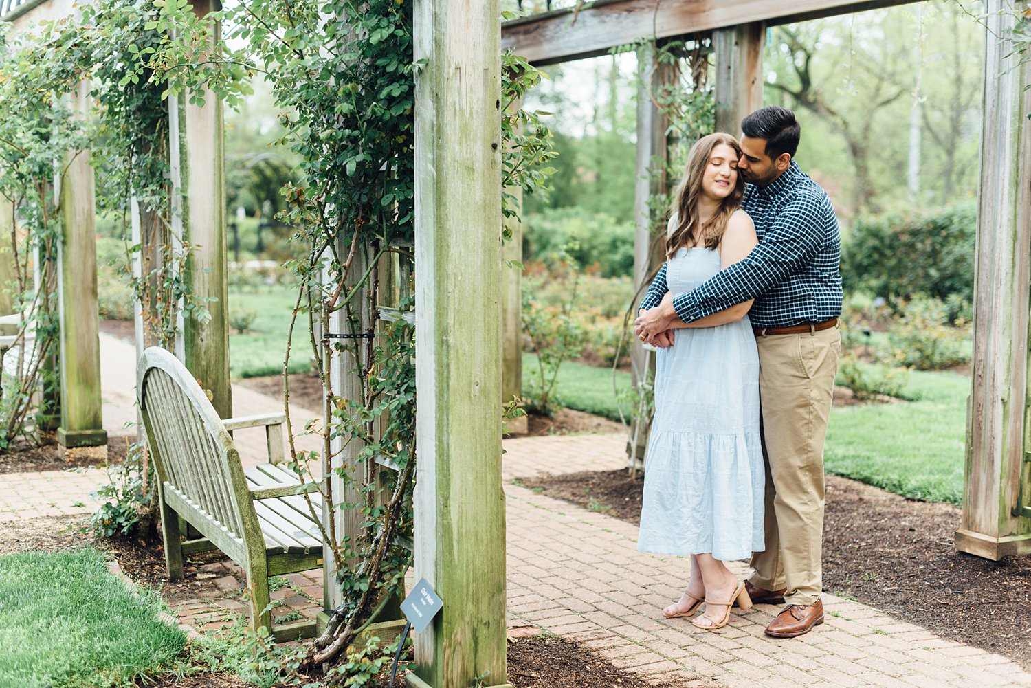 Sara + Matt + Kristen + Karan - Arlington Bon Air Park Rose Garden Anniversary Session - Virginia Family Photographer - Alison Dunn Photography photo