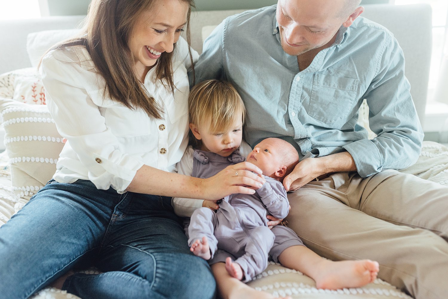 Liz + TK - Takoma Park Lifestyle Newborn Session - Montgomery County Maryland Family Photographer - Alison Dunn Photography photo