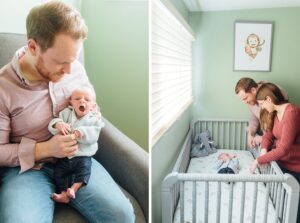 Sara + Jake - Rockville Lifestyle Newborn Session - Montgomery County Maryland Family Photographer - Alison Dunn Photography photo