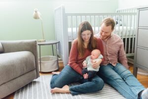Sara + Jake - Rockville Lifestyle Newborn Session - Montgomery County Maryland Family Photographer - Alison Dunn Photography photo