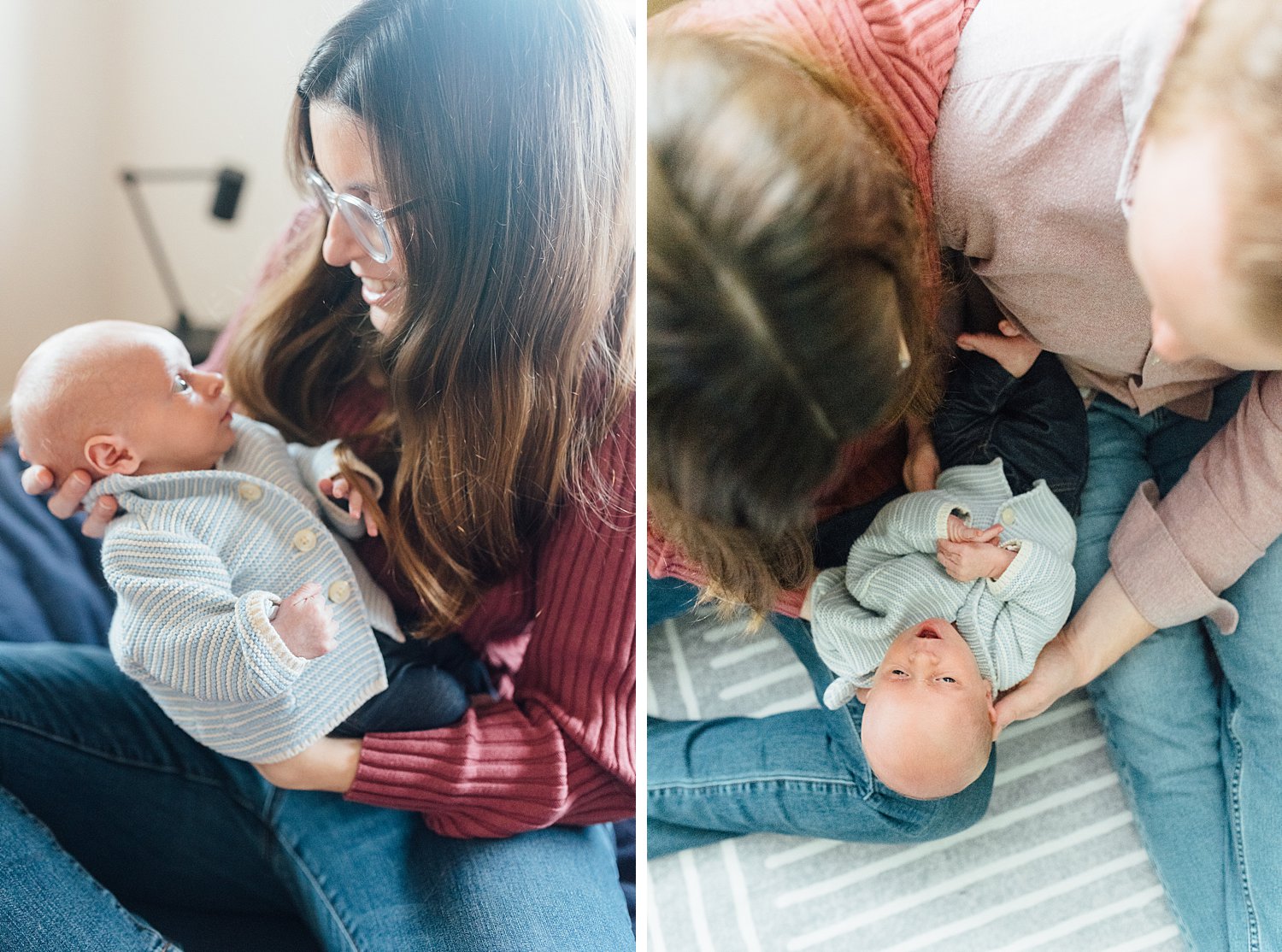 Sara + Jake - Rockville Lifestyle Newborn Session - Montgomery County Maryland Family Photographer - Alison Dunn Photography photo
