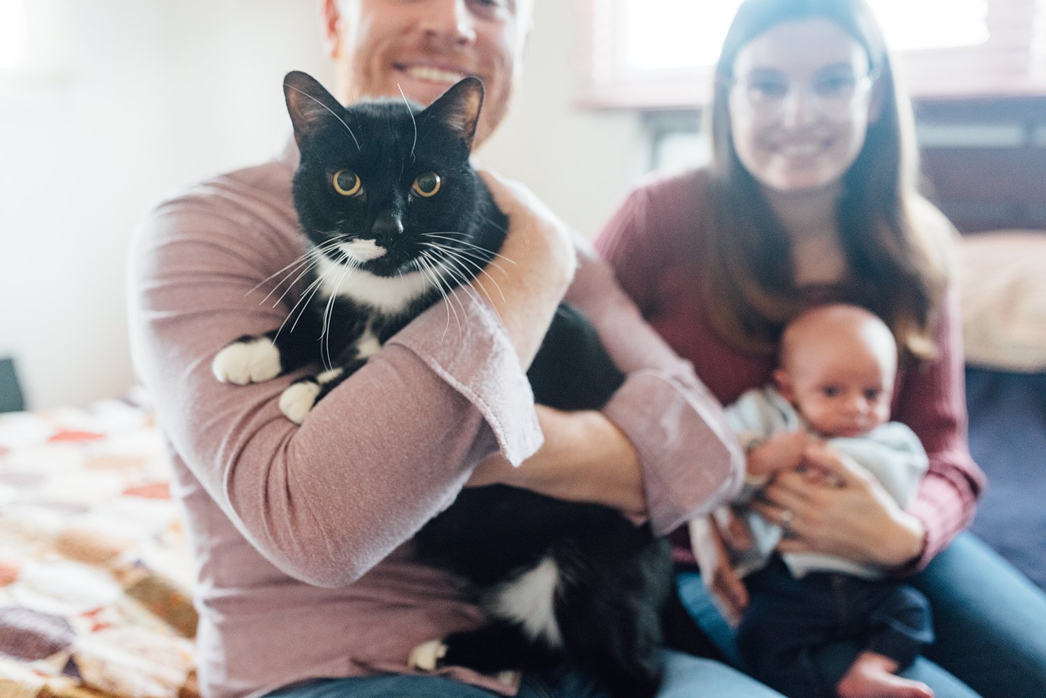 Sara + Jake - Rockville Lifestyle Newborn Session - Montgomery County Maryland Family Photographer - Alison Dunn Photography photo